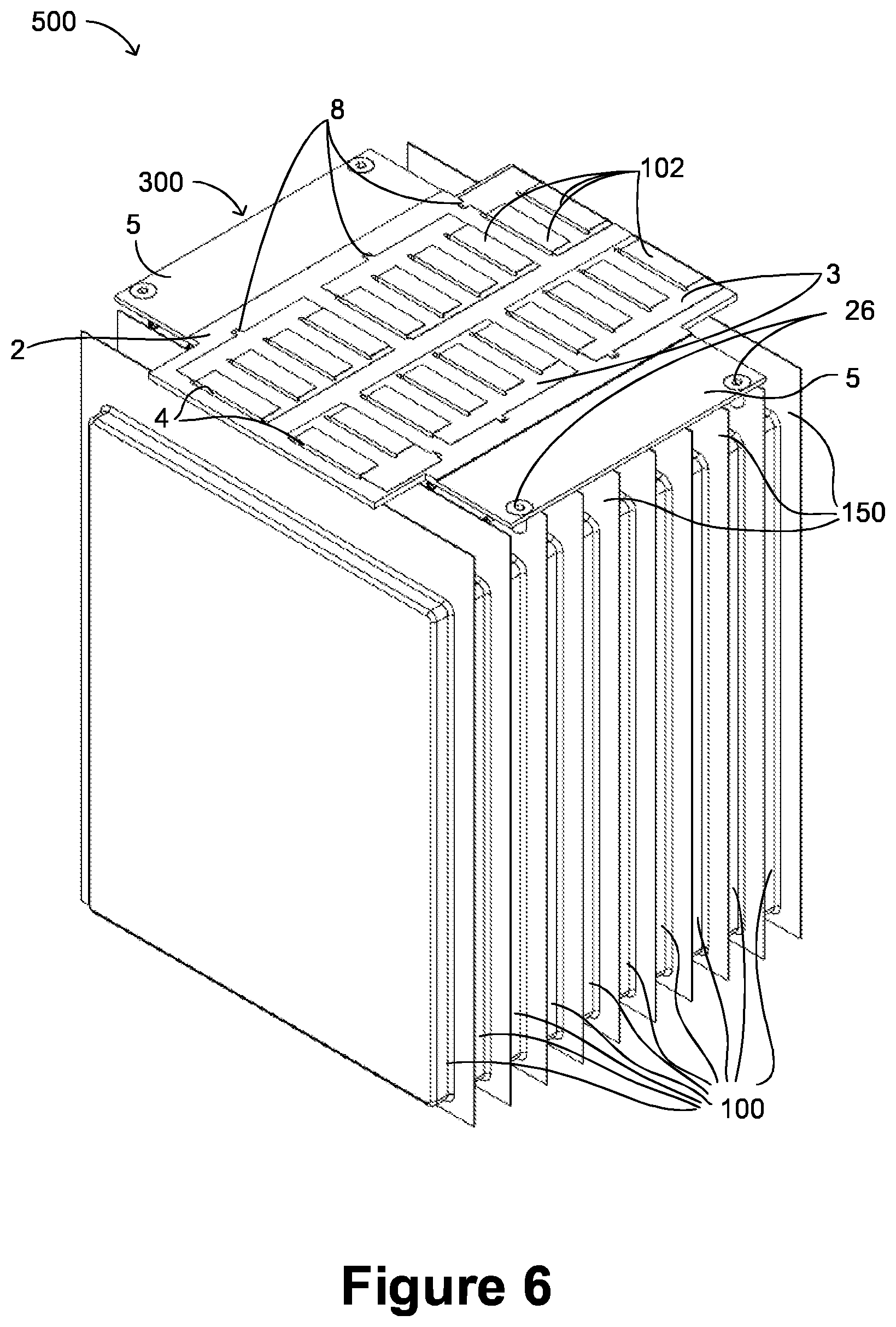 Patent US12562437 Figure 6 – Interconnection