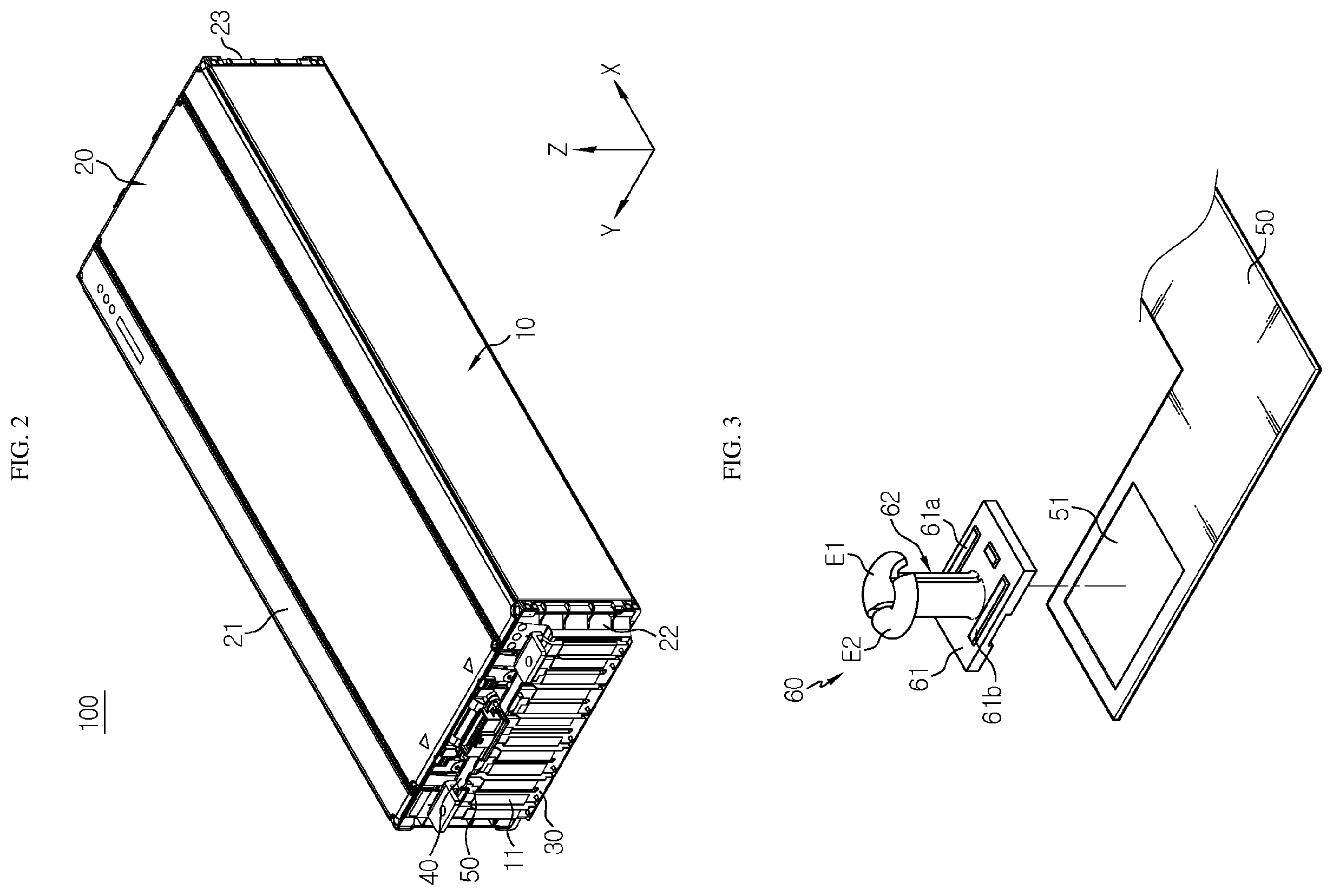 Patent US12562441 Figure 2 – Battery module comprising solder pin for connection to busbar and battery pack including same