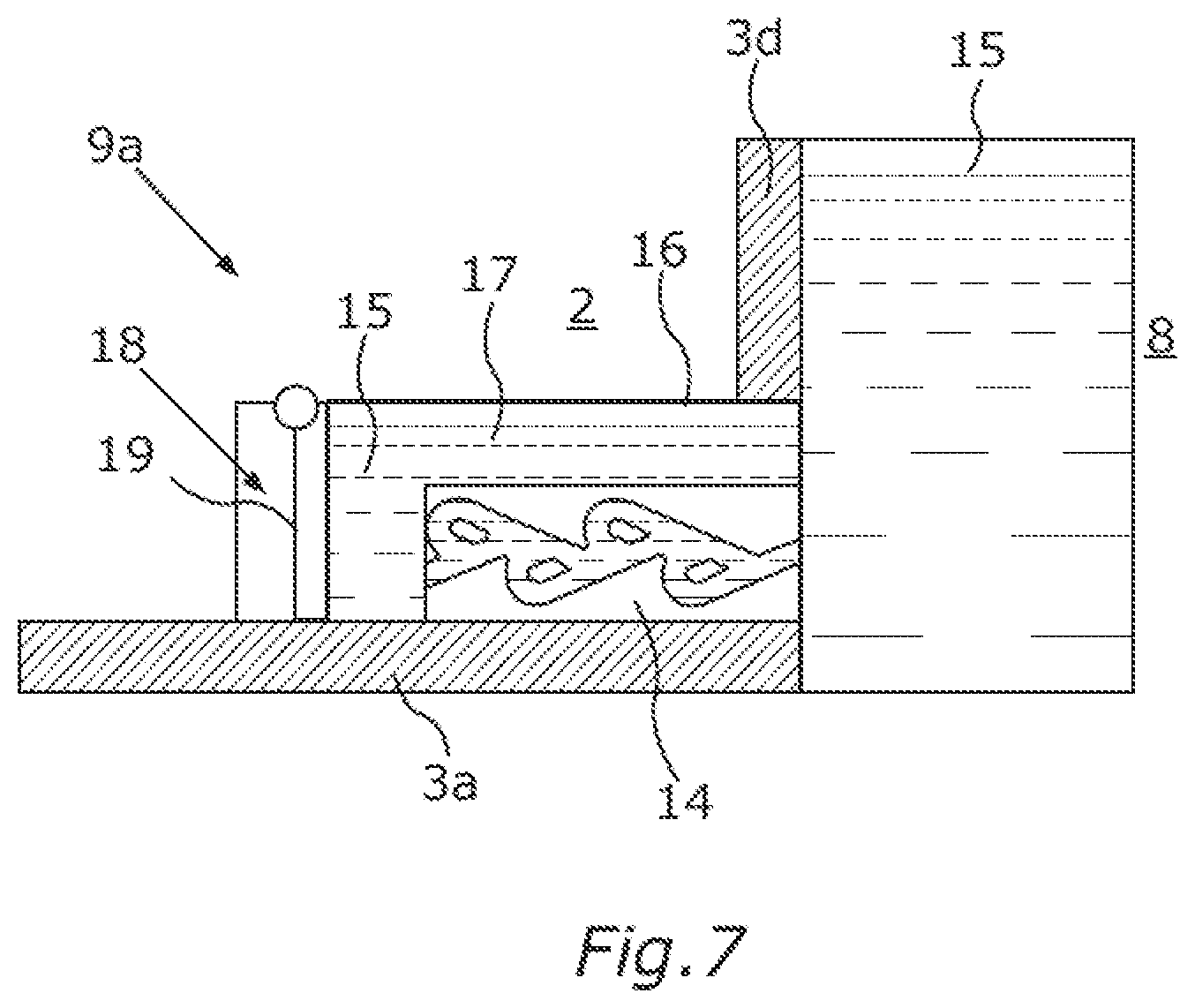 Patent US12562443 Figure 4 – Store housing for an electrical energy store having a valve device for removing liquid