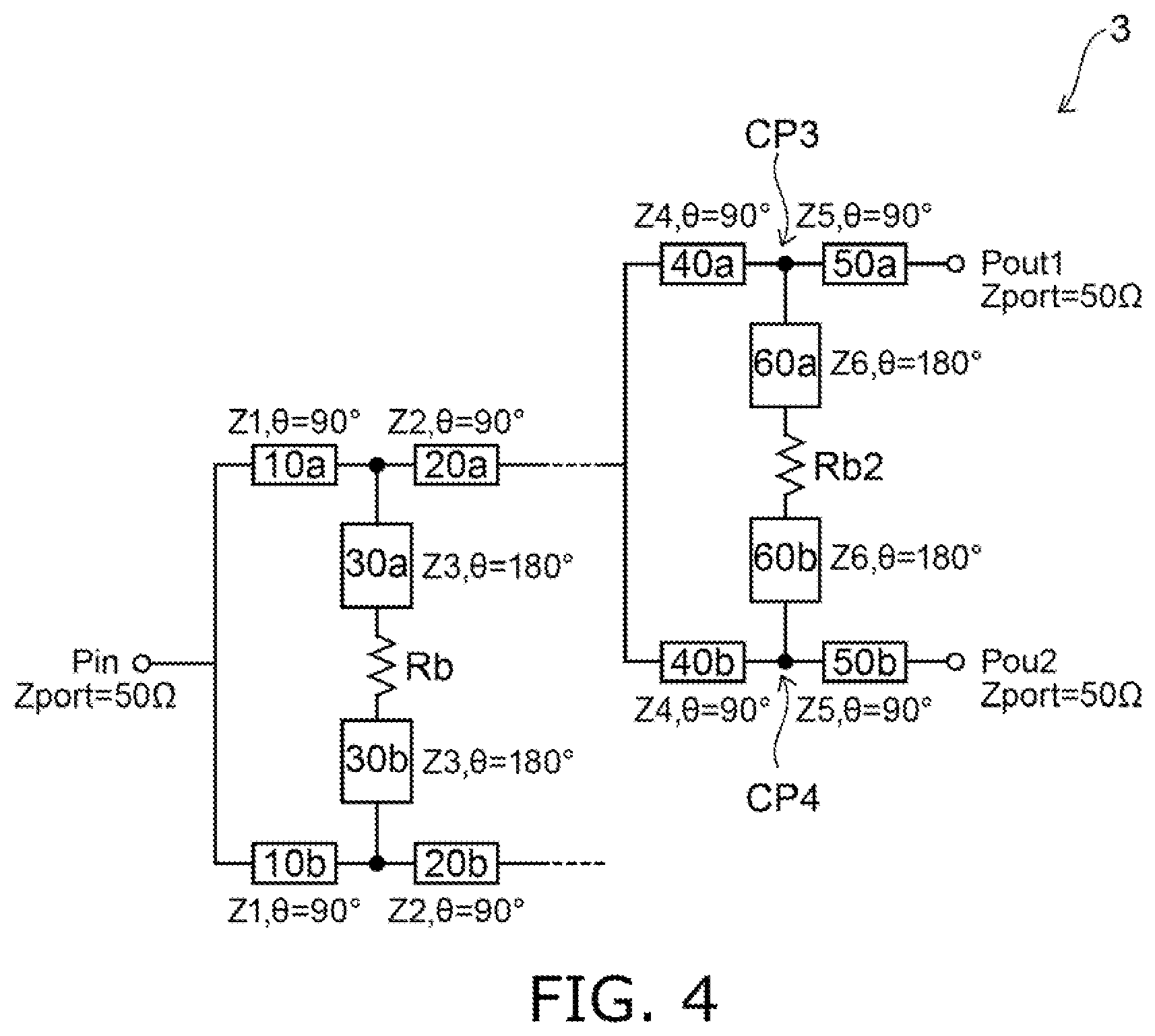 Patent US12562448 Figure 3 – High frequency power divider