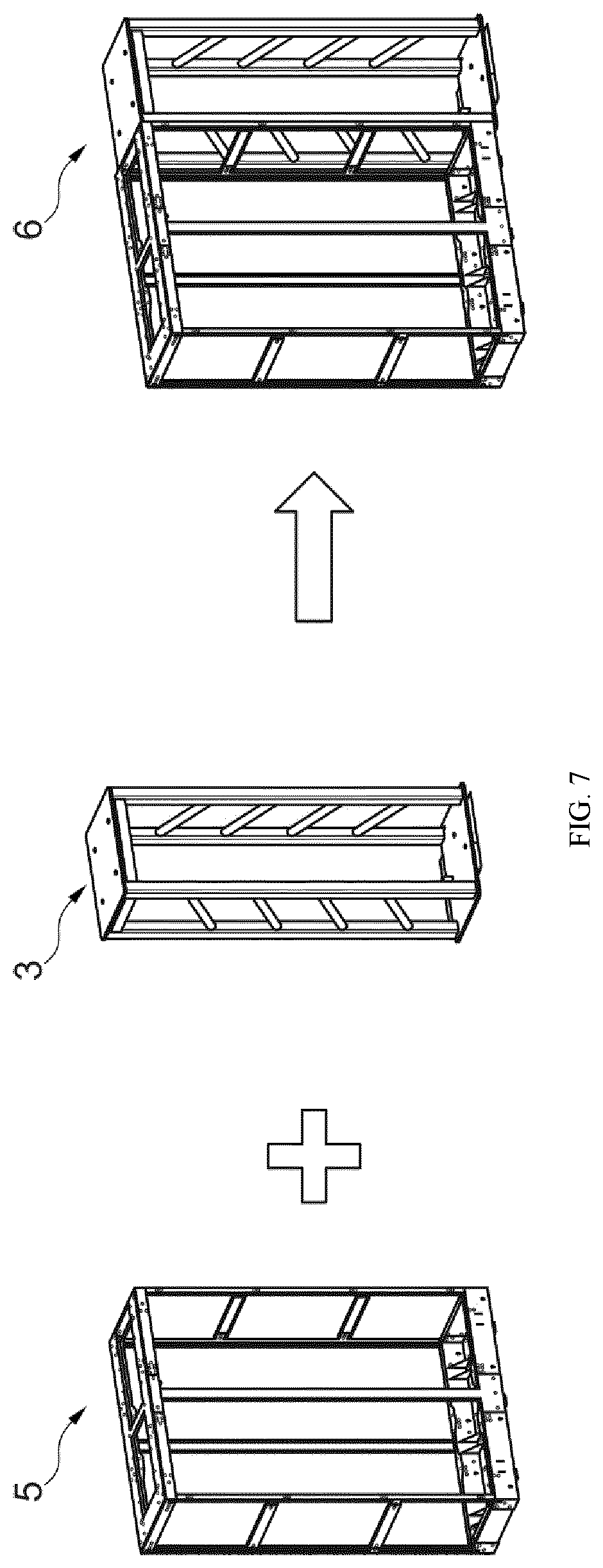 Patent US12562449 Figure 7 – Mast infrastructure element and support module