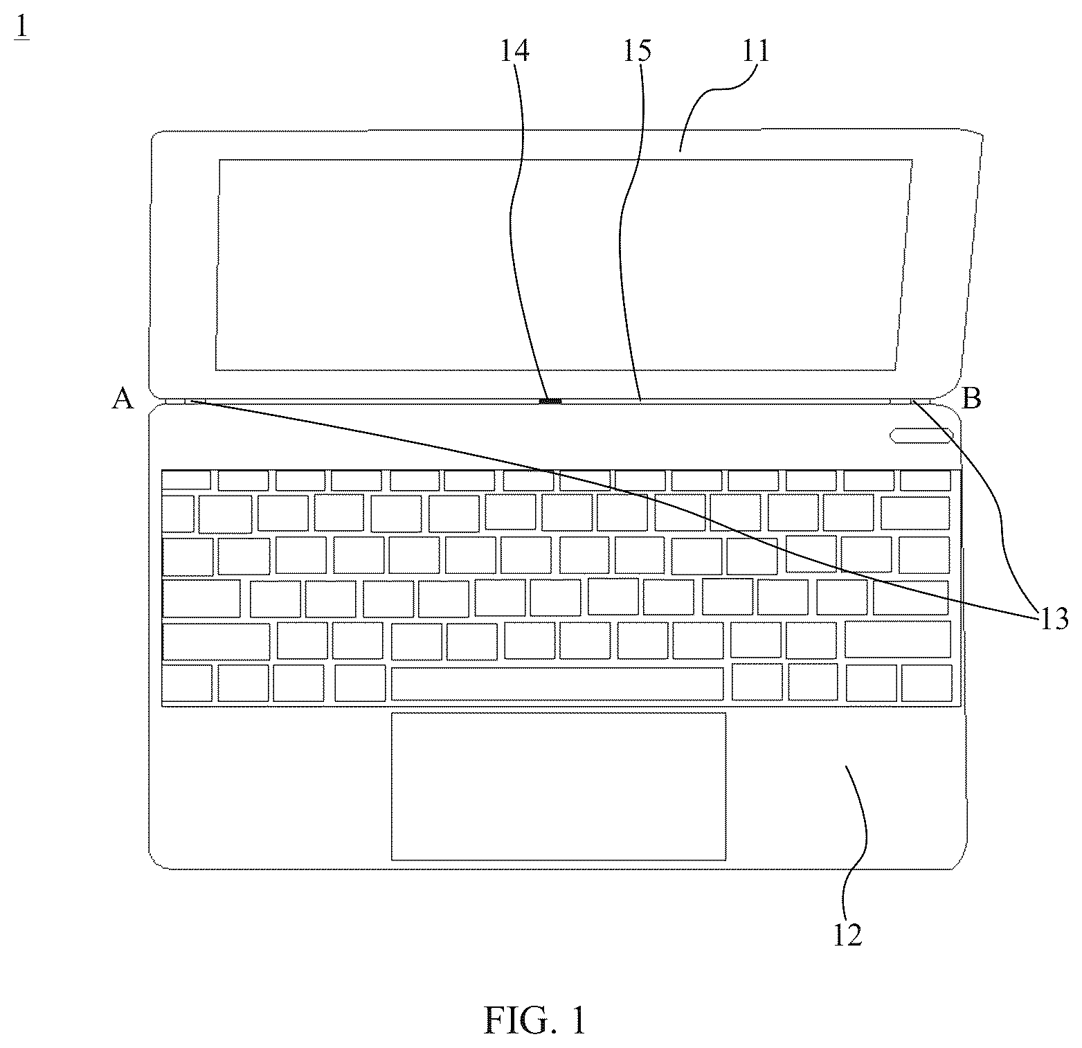 Patent US12562453 Figure 1 – Electronic device