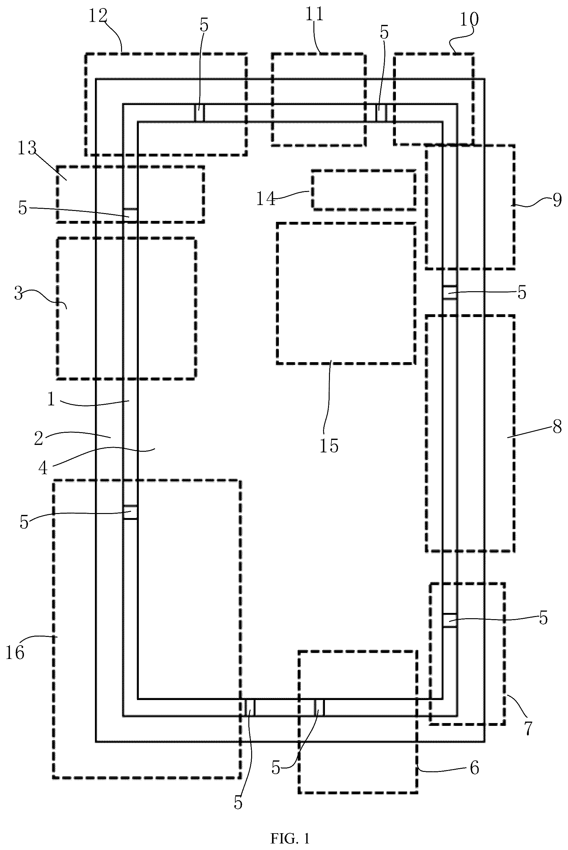 Patent US12562456 Figure 1 – Electronic device