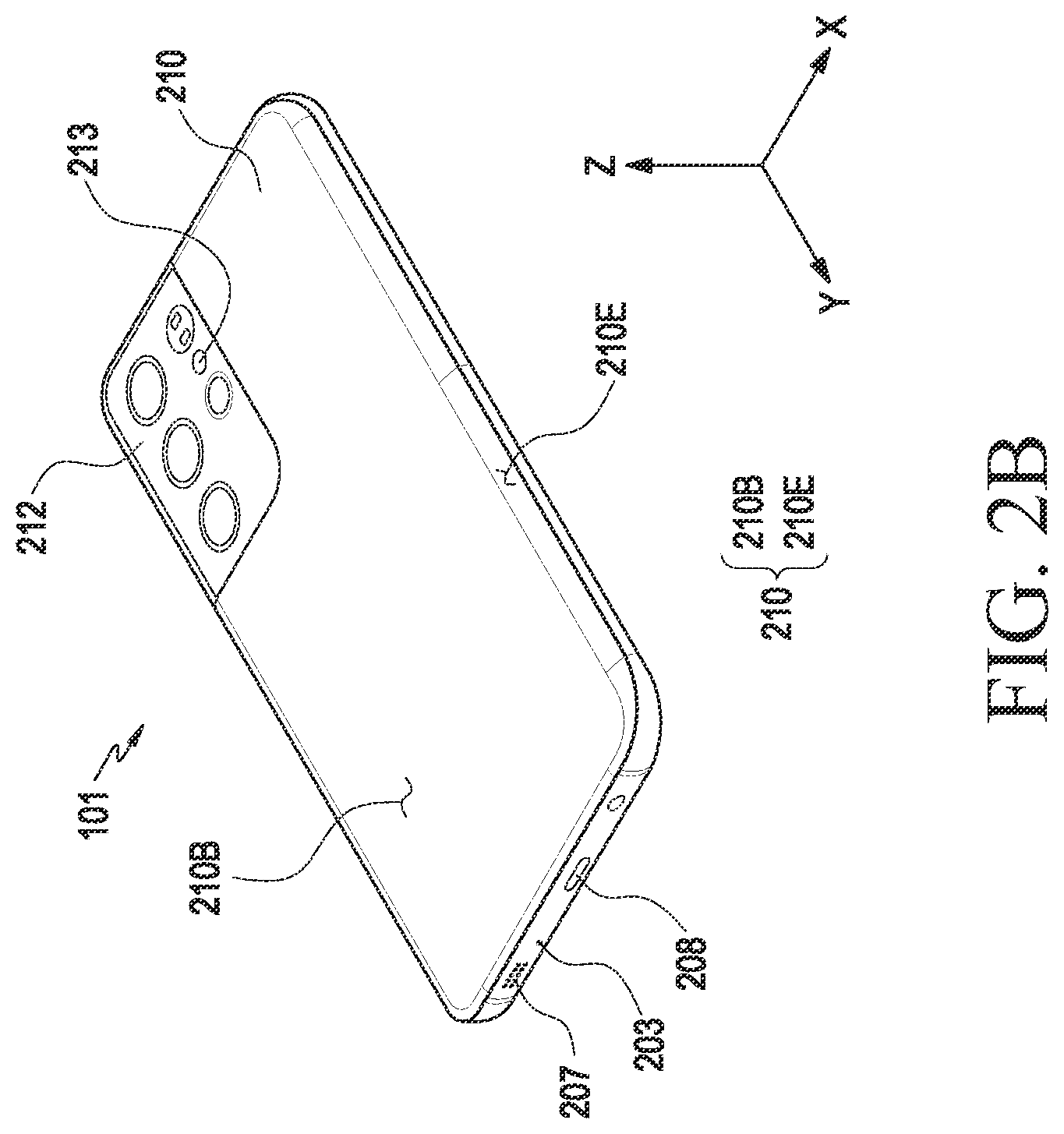 Patent US12562457 Figure 3 – Electronic device including metal antenna