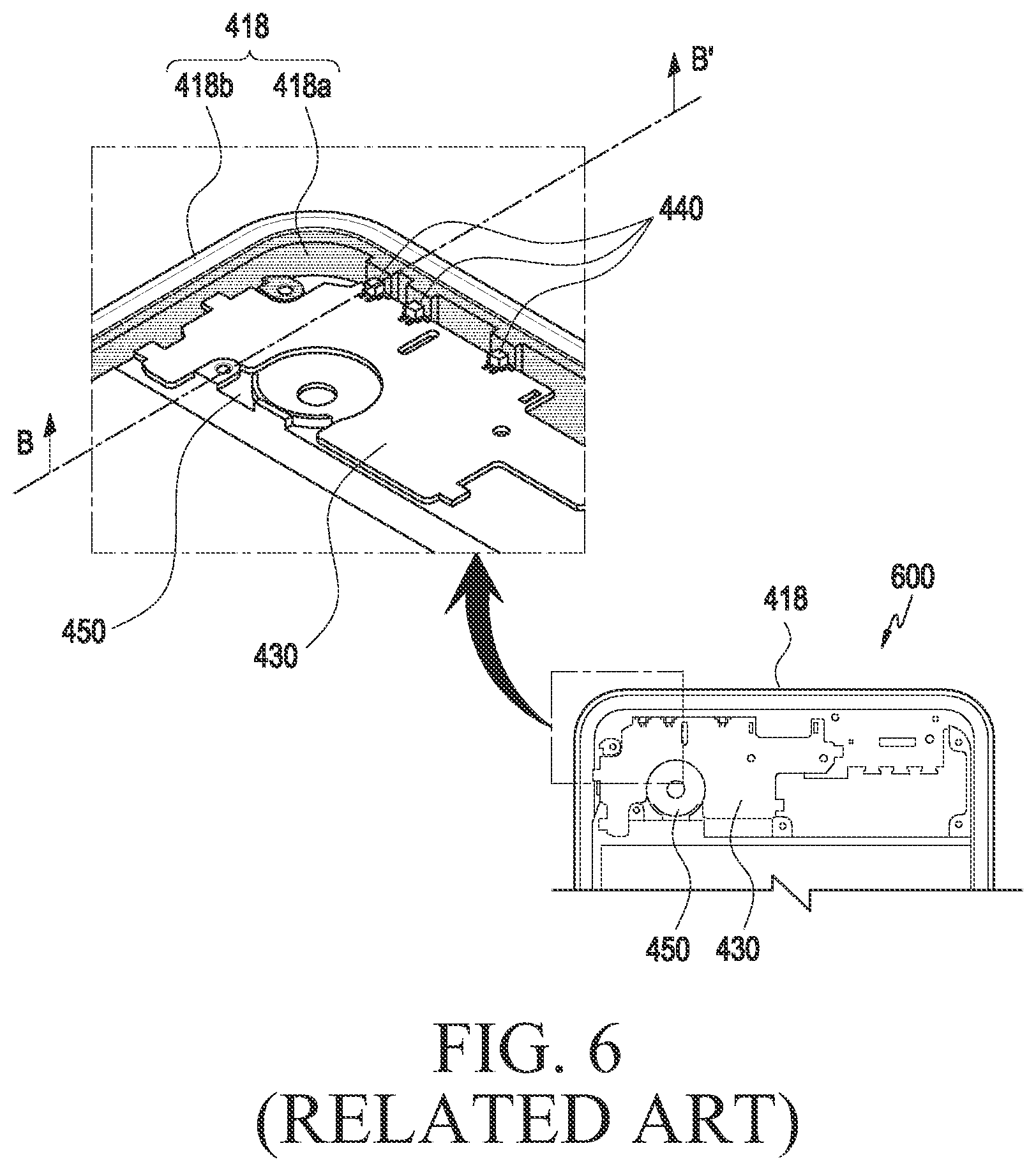 Patent US12562457 Figure 6 – Electronic device including metal antenna