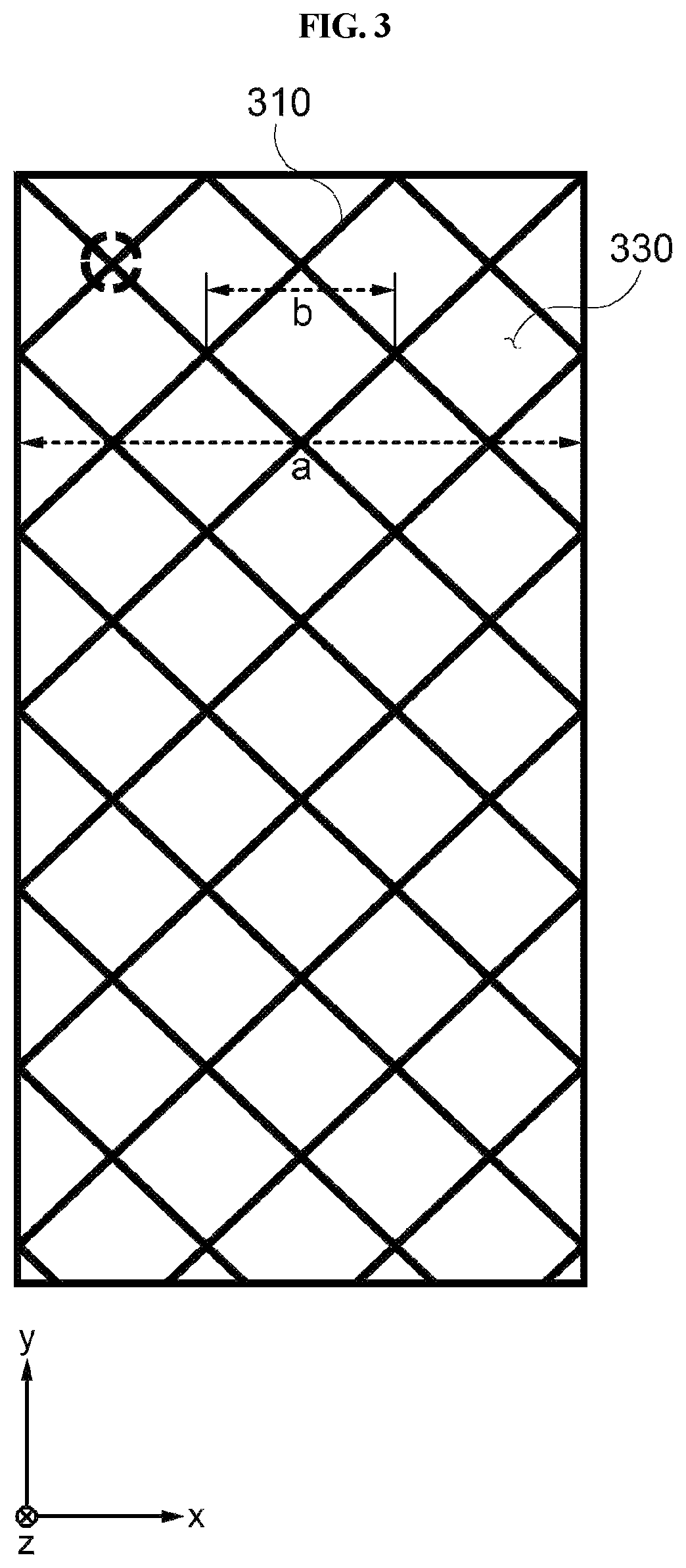 Patent US12562459 Figure 3 – Antenna device and display device including the same