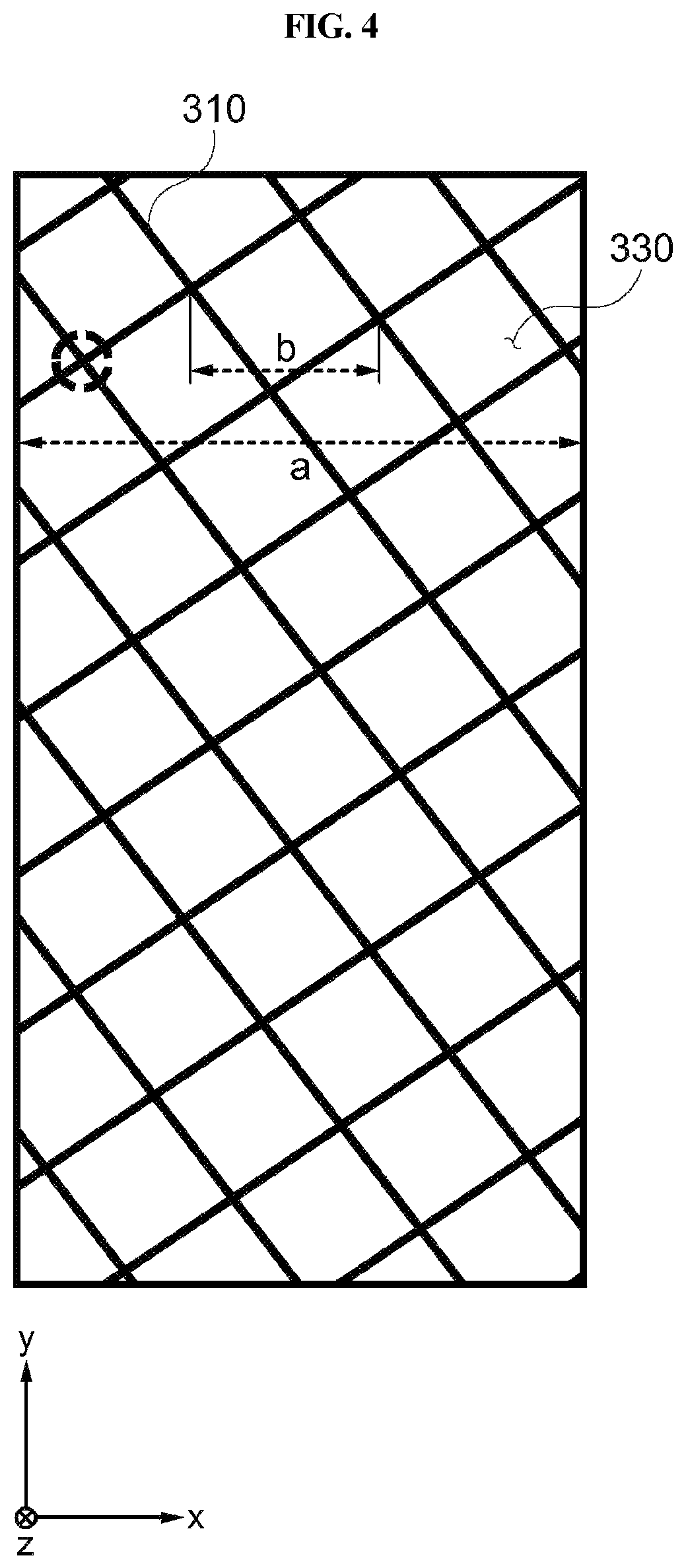 Patent US12562459 Figure 4 – Antenna device and display device including the same