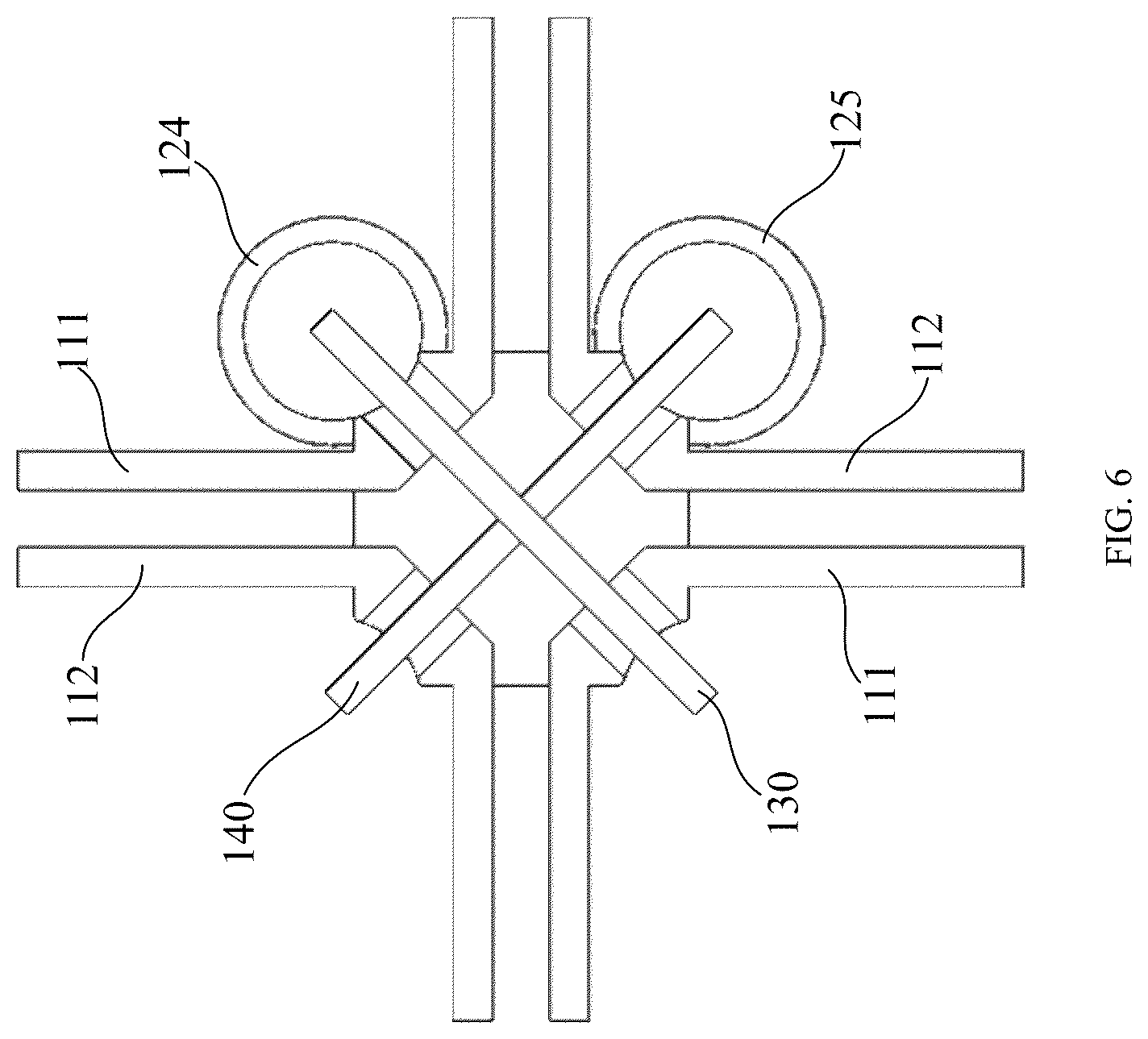 Patent US12562463 Figure 6 – High-frequency radiation unit and multi-frequency base station antenna