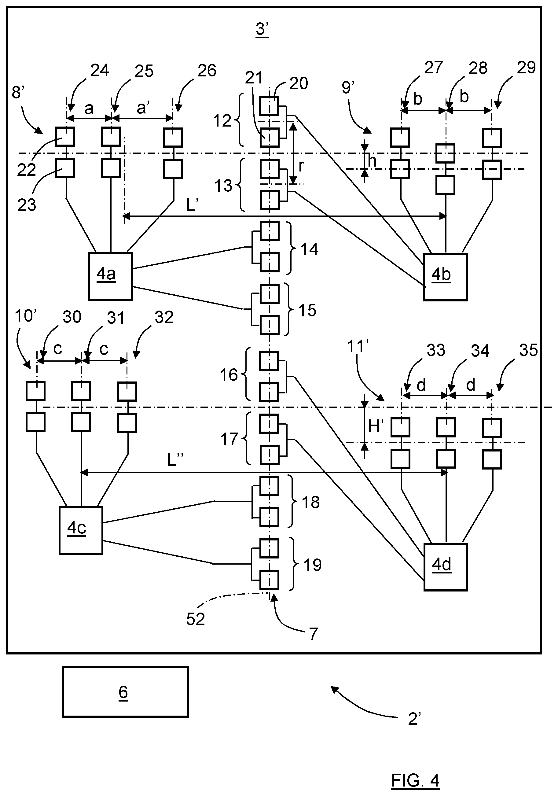 Patent US12562465 Figure 3 – Vehicle radar sensor unit with increased vertical resolution