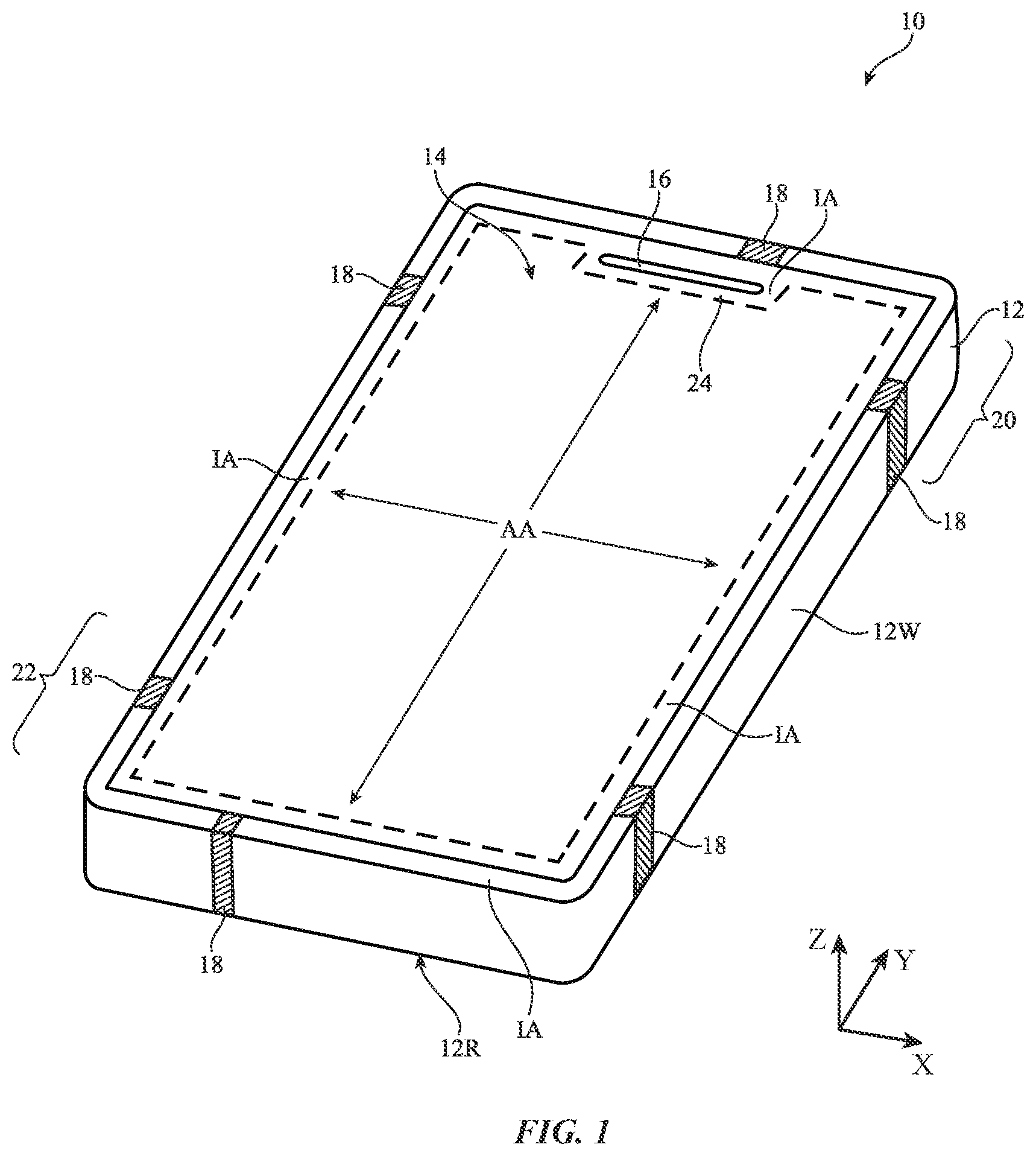 Patent US12562471 Figure 1 – Electronic devices with dynamic antenna switching