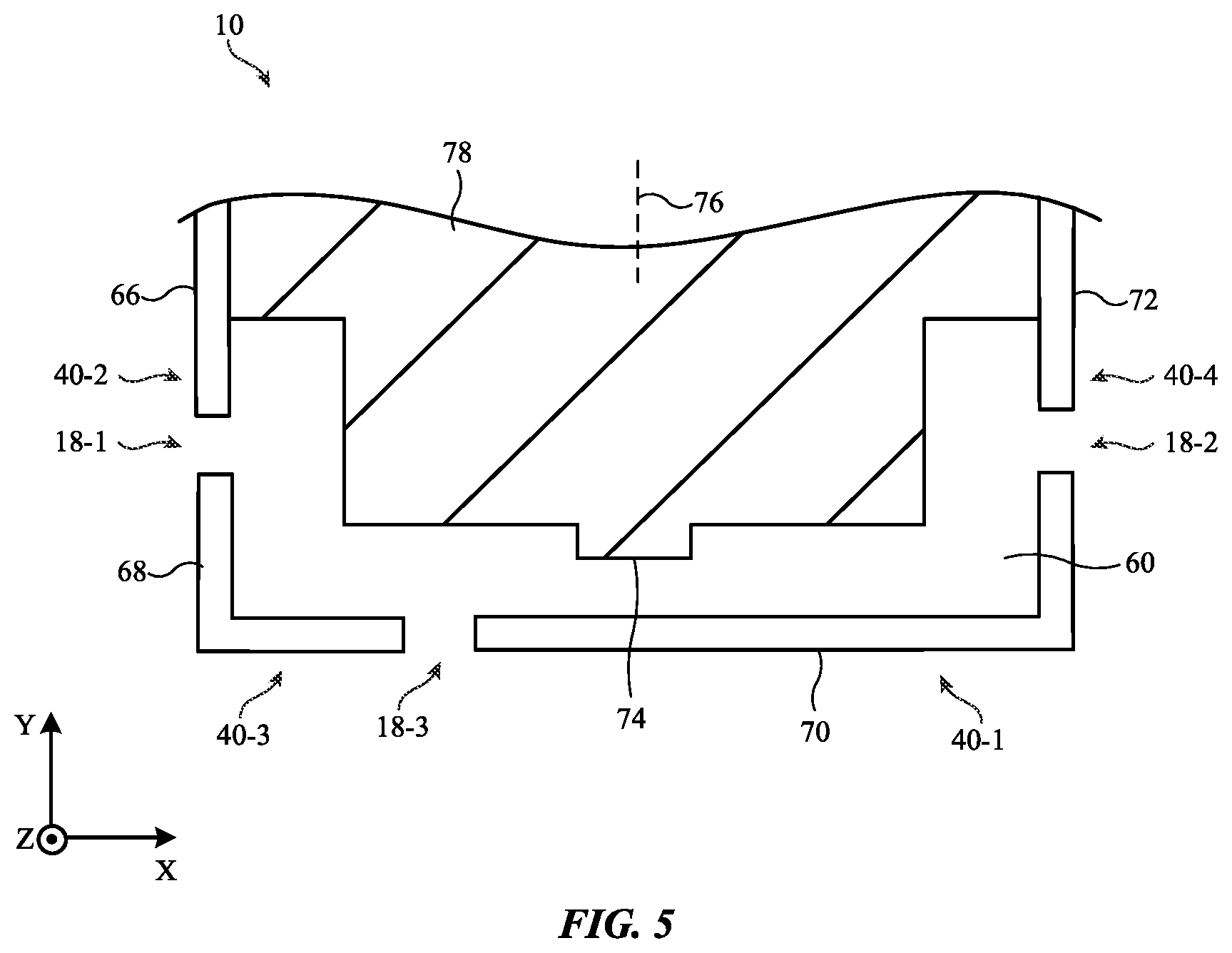 Patent US12562471 Figure 5 – Electronic devices with dynamic antenna switching