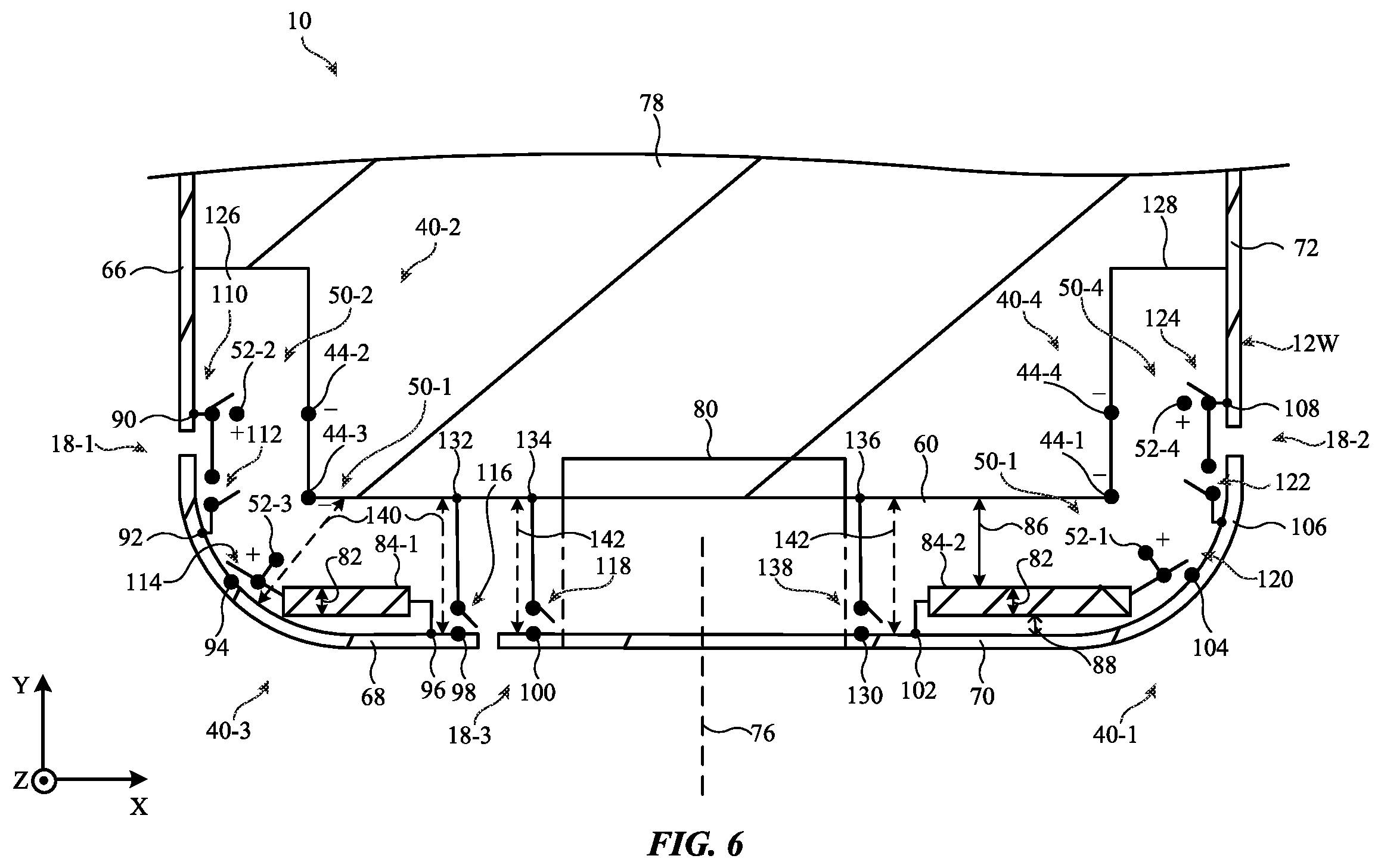 Patent US12562471 Figure 6 – Electronic devices with dynamic antenna switching