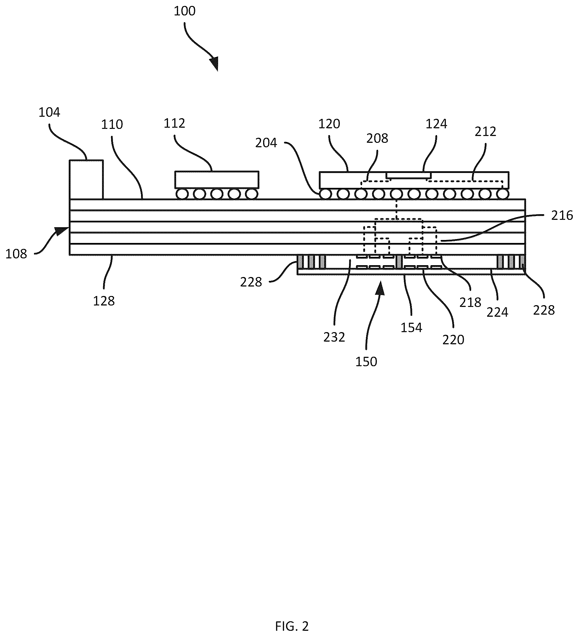 Patent US12562473 Figure 2 – LGA- and BGA-based phased-array millimeter-wave antennas