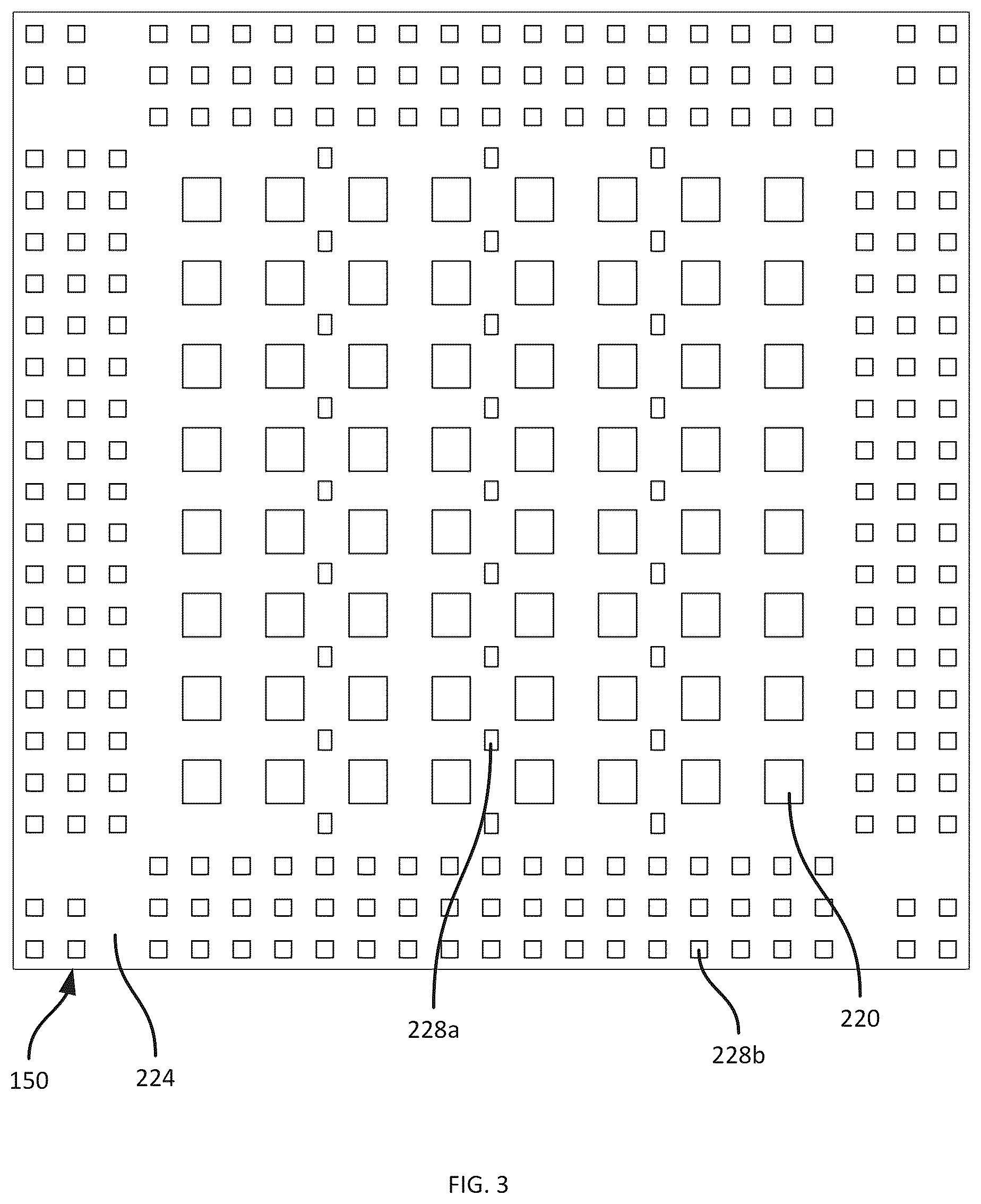 Patent US12562473 Figure 3 – LGA- and BGA-based phased-array millimeter-wave antennas