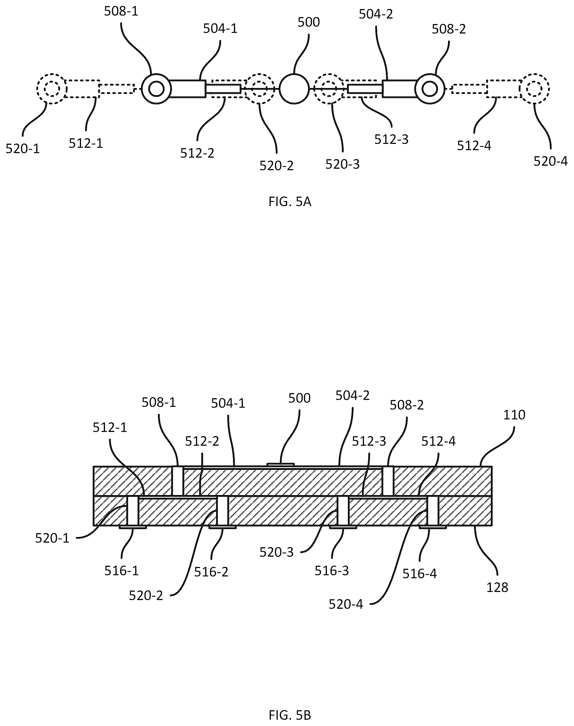 Patent US12562473 Figure 5 – LGA- and BGA-based phased-array millimeter-wave antennas