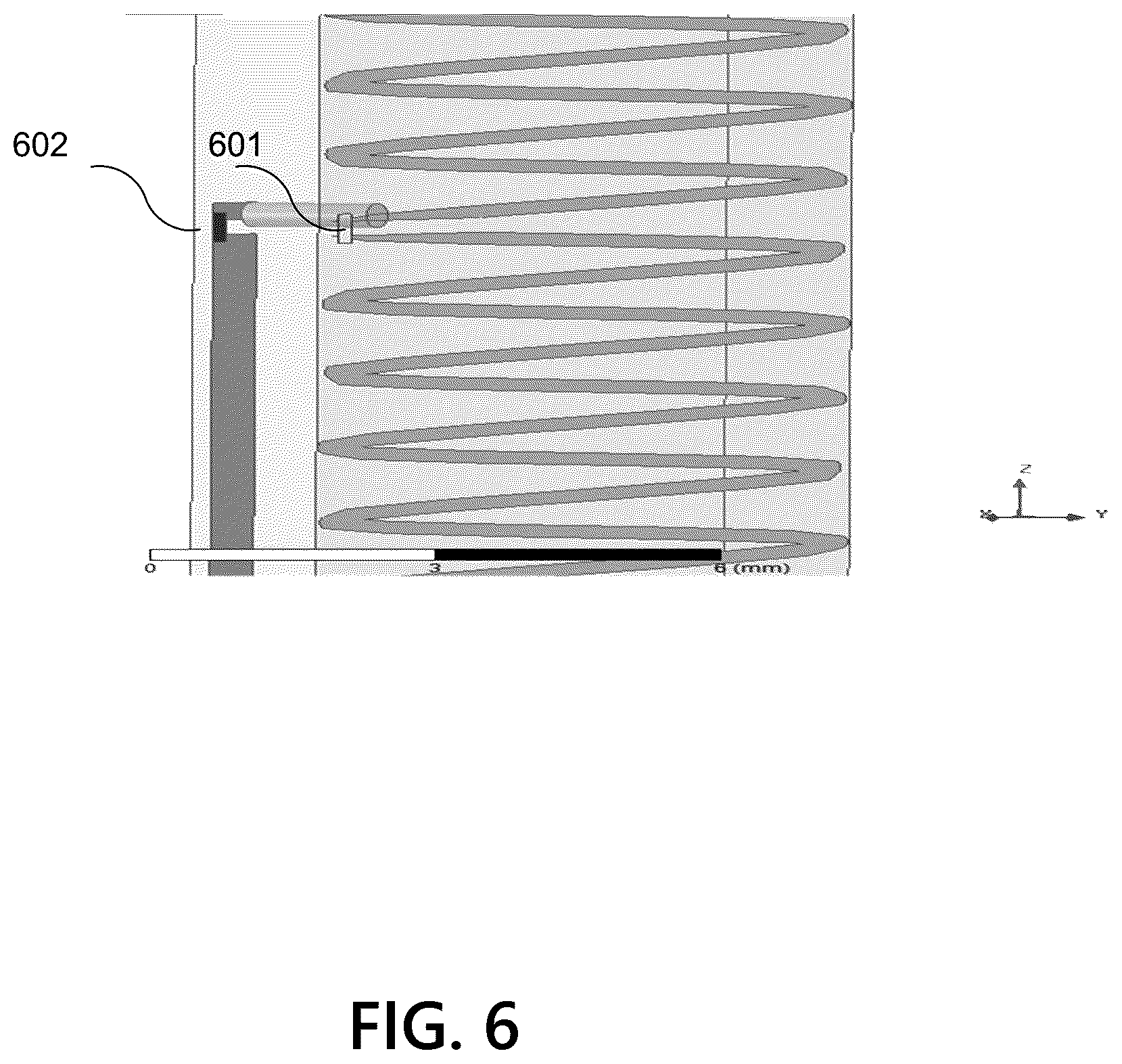Patent US12562478 Figure 6 – Band selectable geometry for printed circuit board antennas
