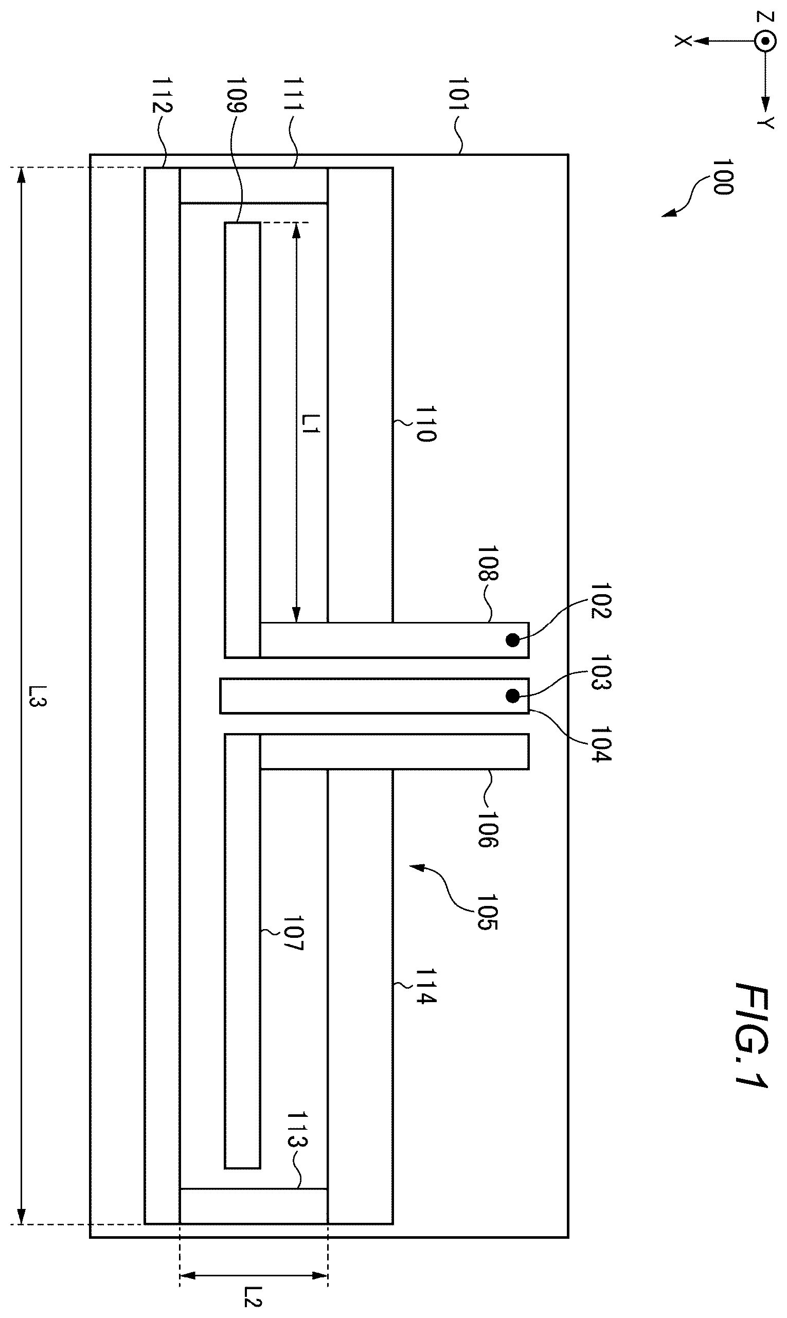 Patent US12562480 — Antenna device and communication device — Figure 1