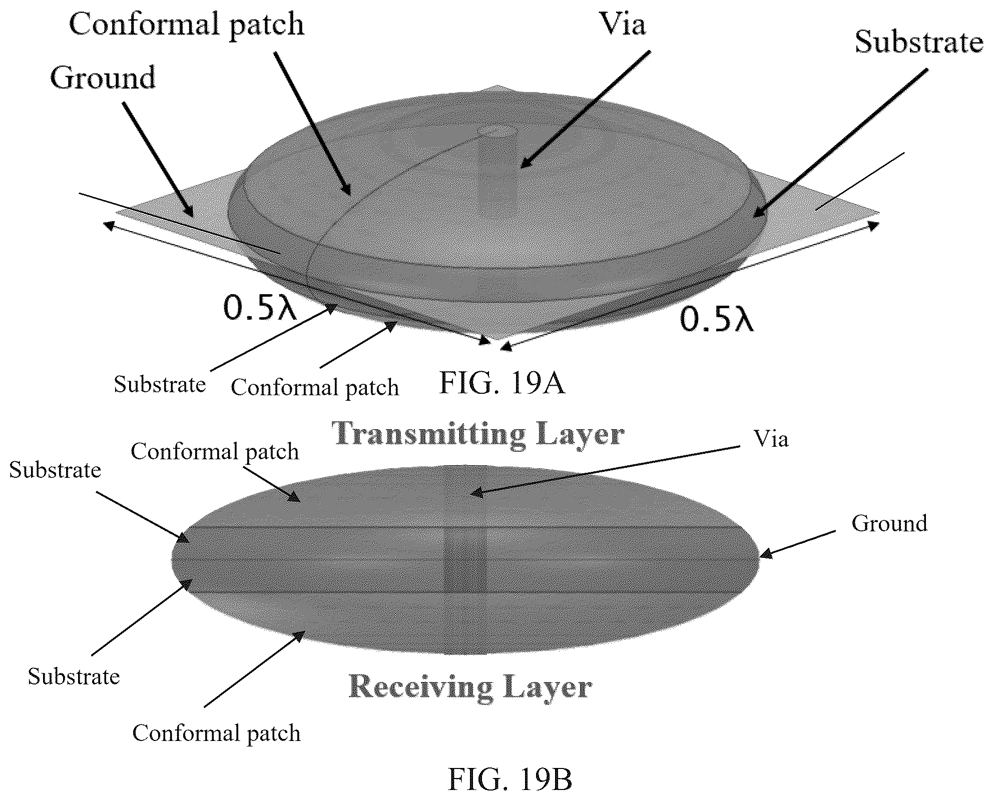 Patent US12562482 Figure 16 – Arrays with three-dimensional conformal radiating elements