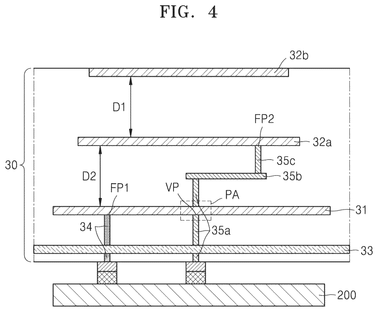 Patent US12562484 Figure 5 – Antenna module and radio frequency apparatus including the same