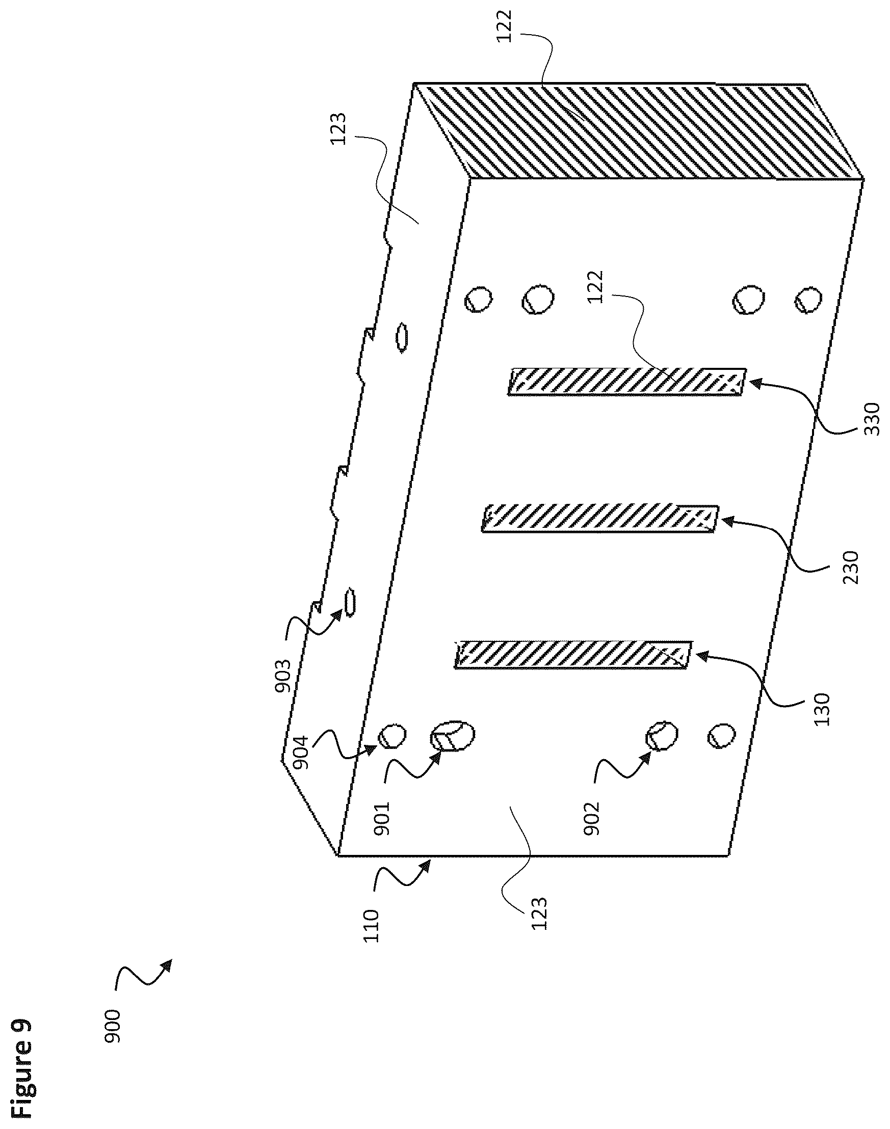 Patent US12562492 Figure 9 – Horn antenna device
