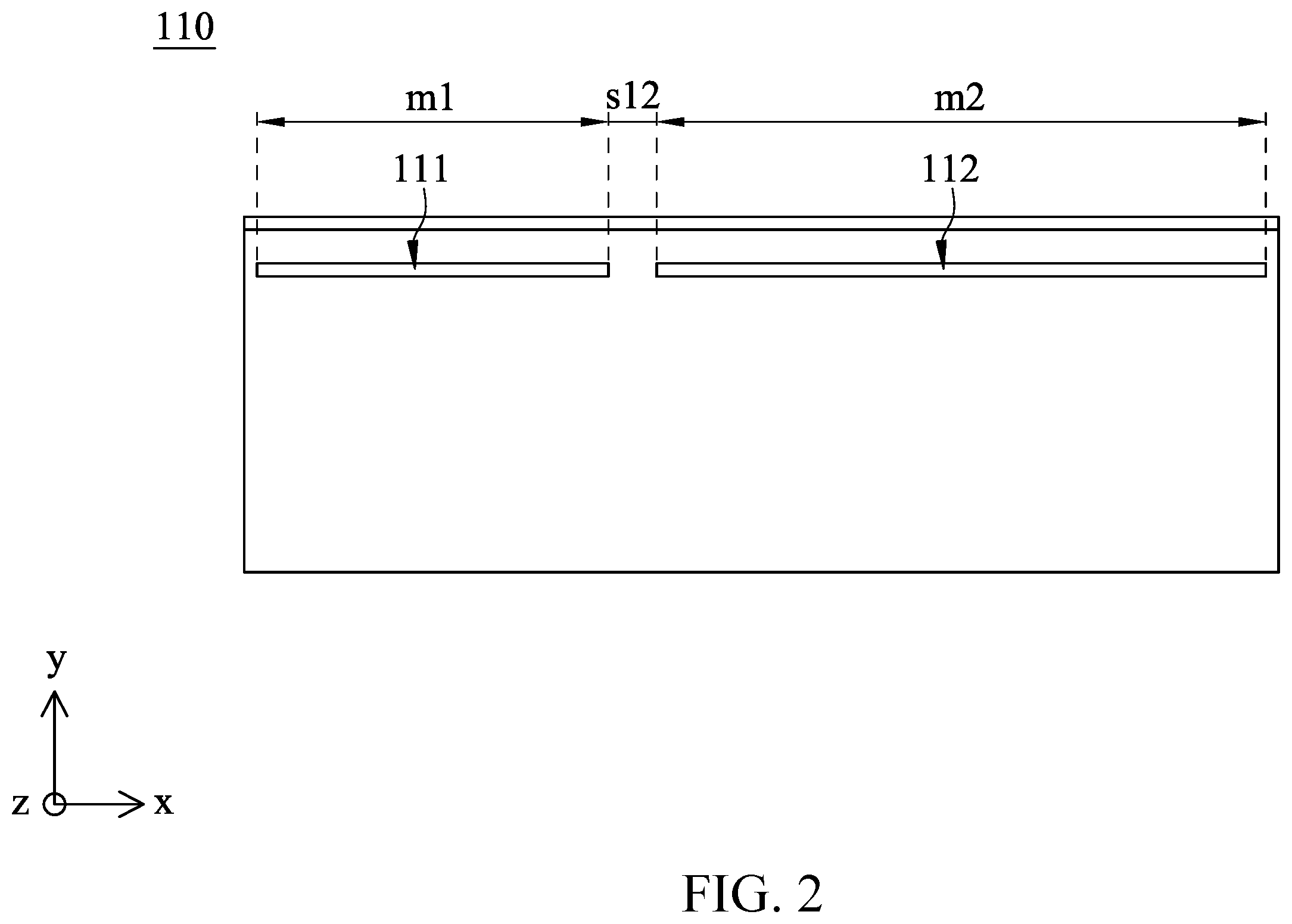 Patent US12562493 Figure 2 – Antenna structure and electronic device