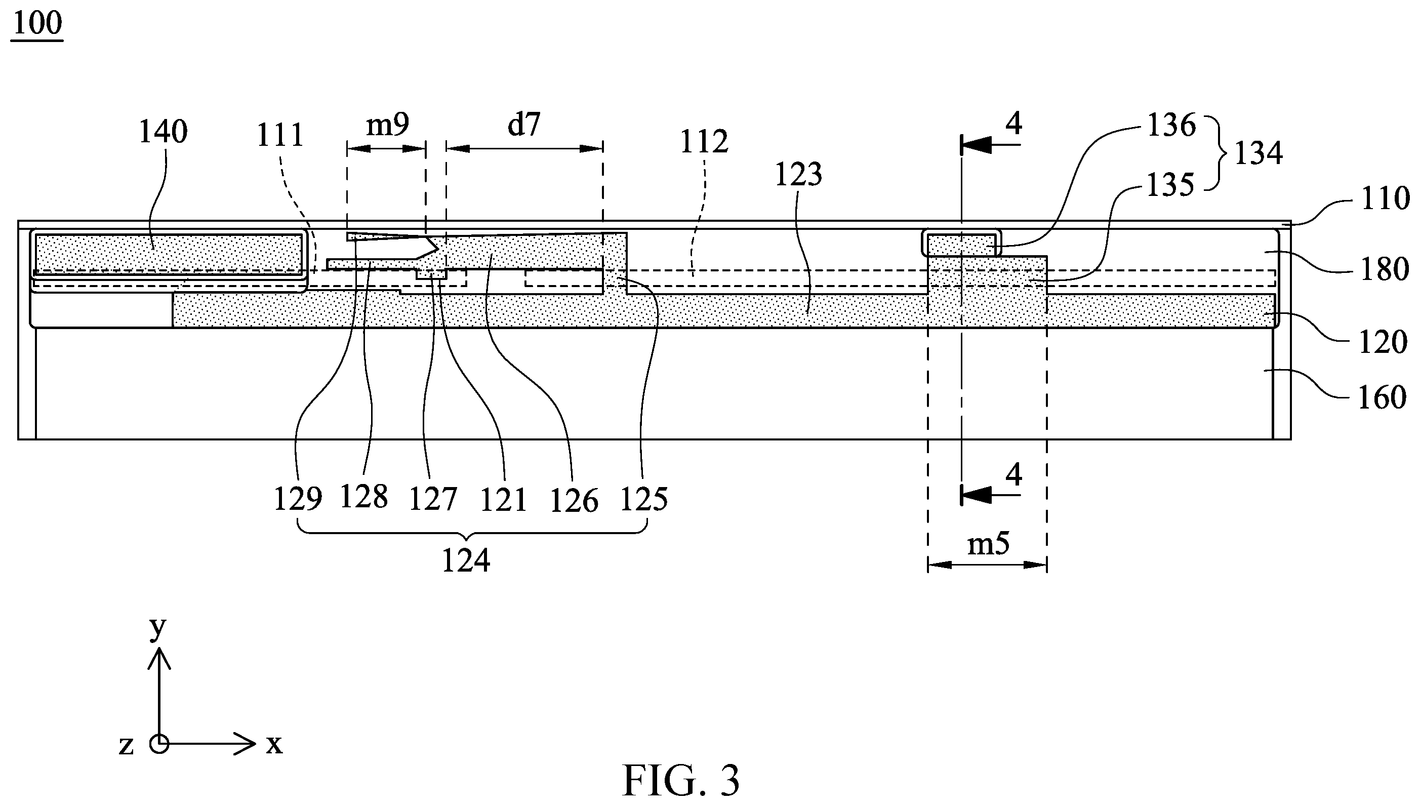 Patent US12562493 Figure 3 – Antenna structure and electronic device