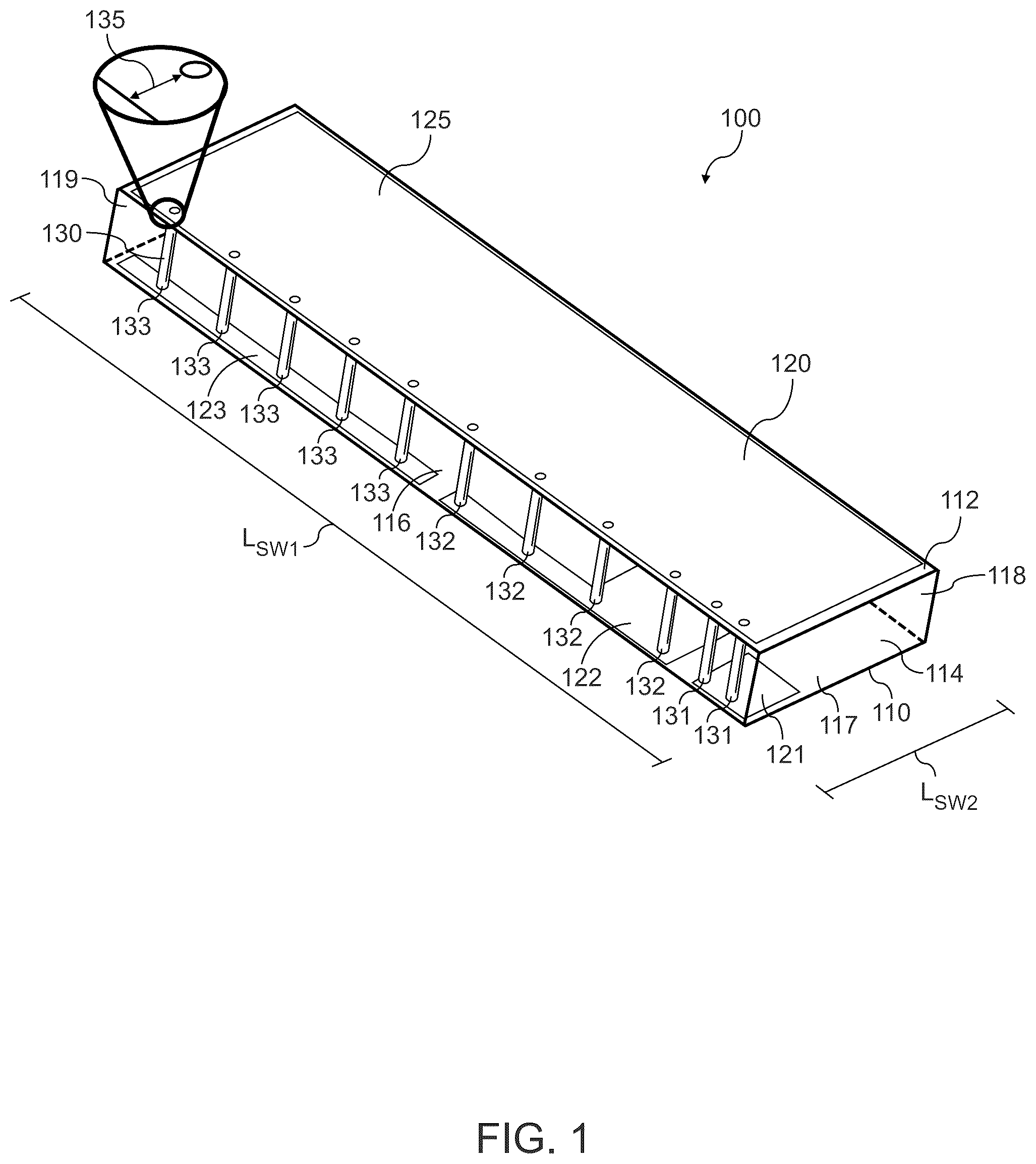 Patent US12562495 Figure 1 – Antenna assembly