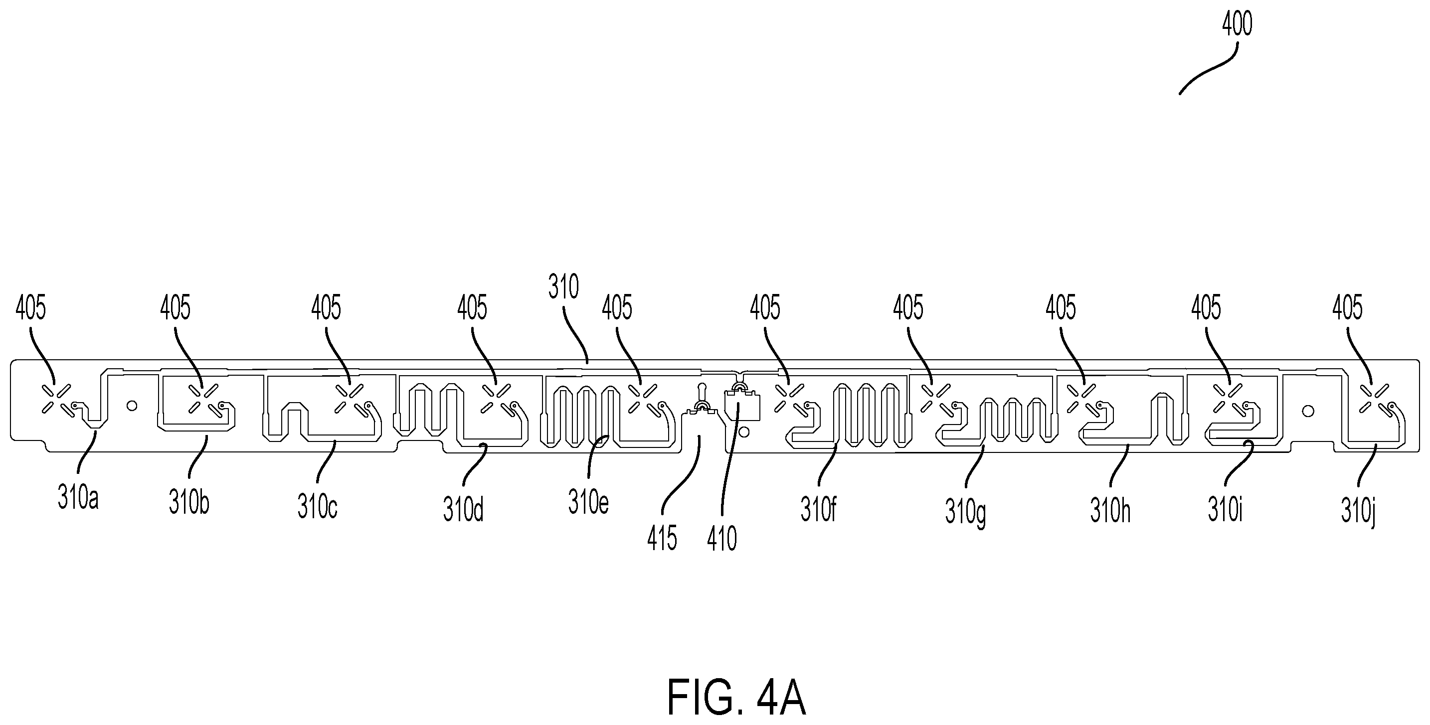 Patent US12562500 Figure 4 – Multi-layer feedboard for 8T8R antenna array within compact antenna