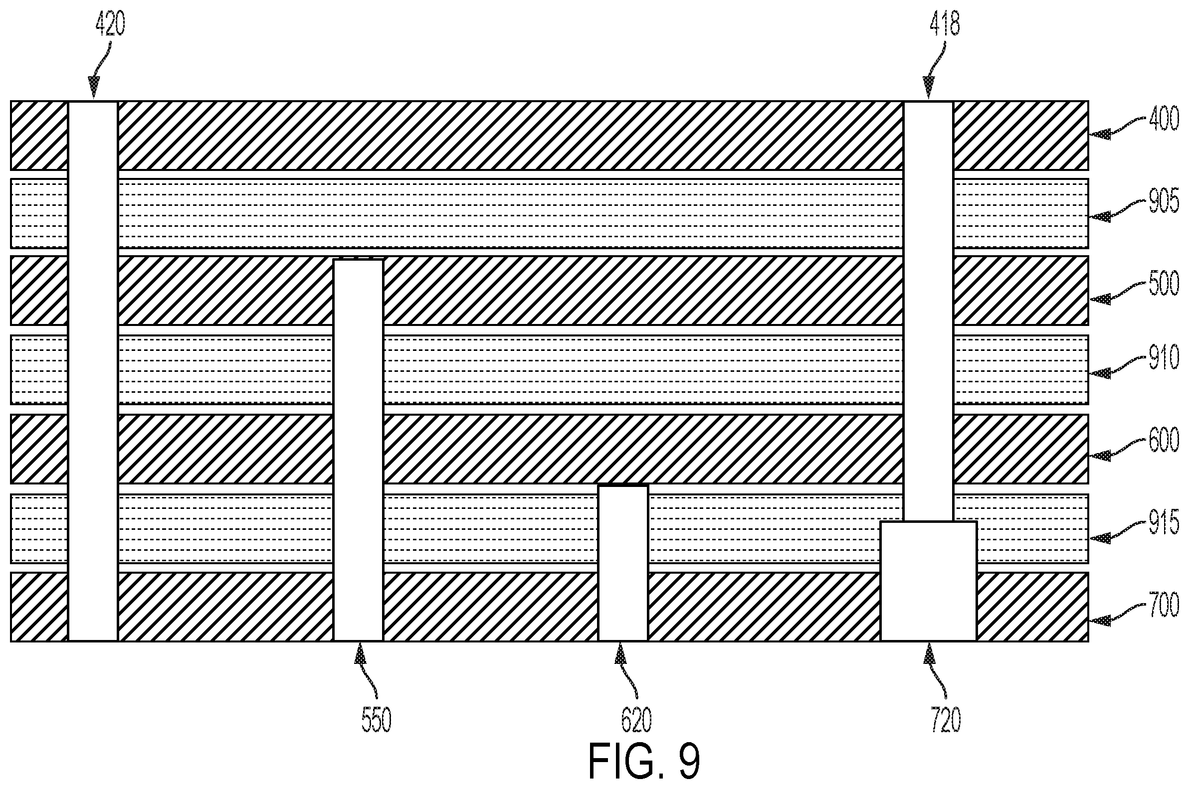 Patent US12562500 Figure 13 – Multi-layer feedboard for 8T8R antenna array within compact antenna