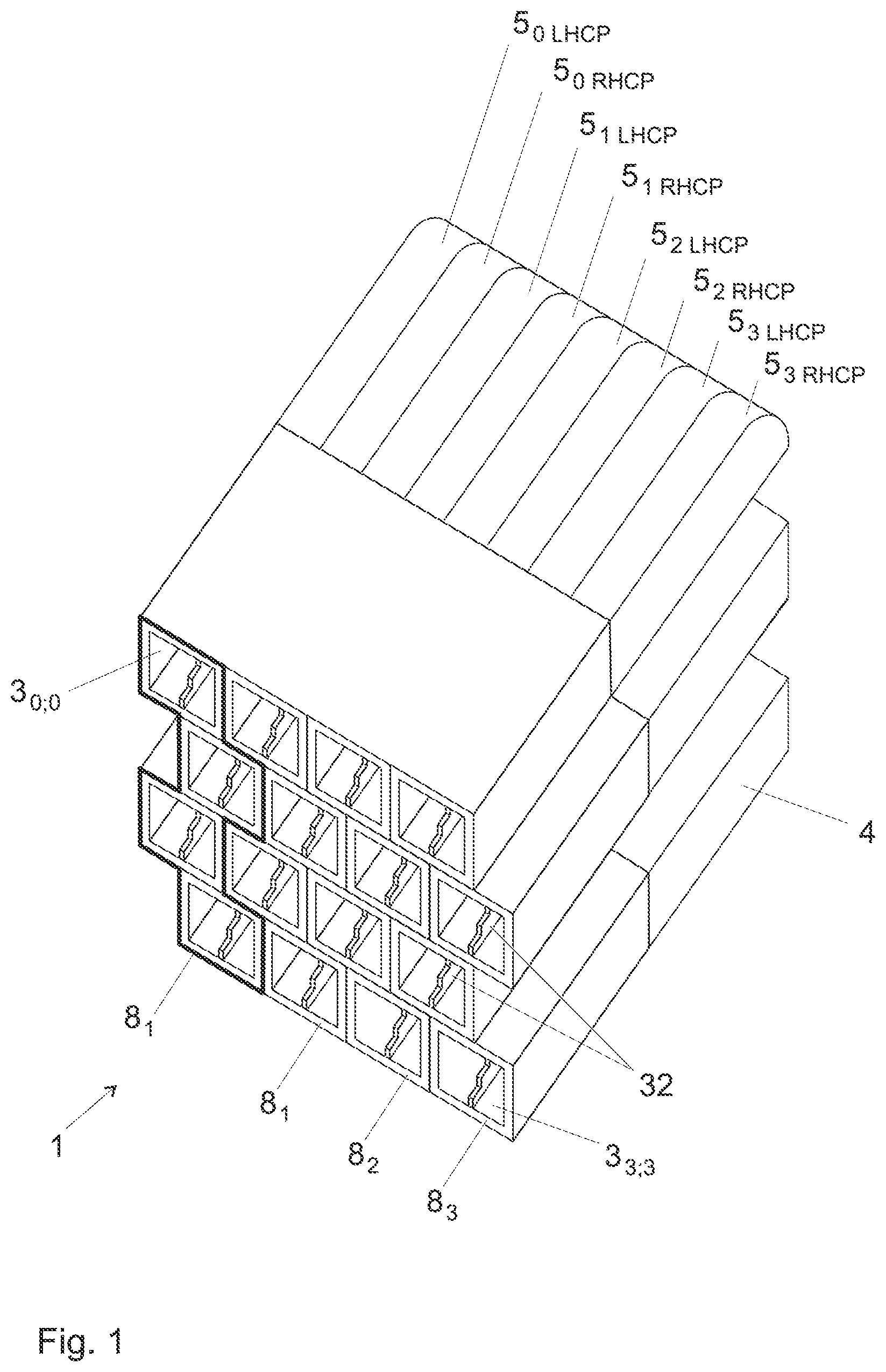 Patent US12562501 Figure 1 – Dual-polarization antenna