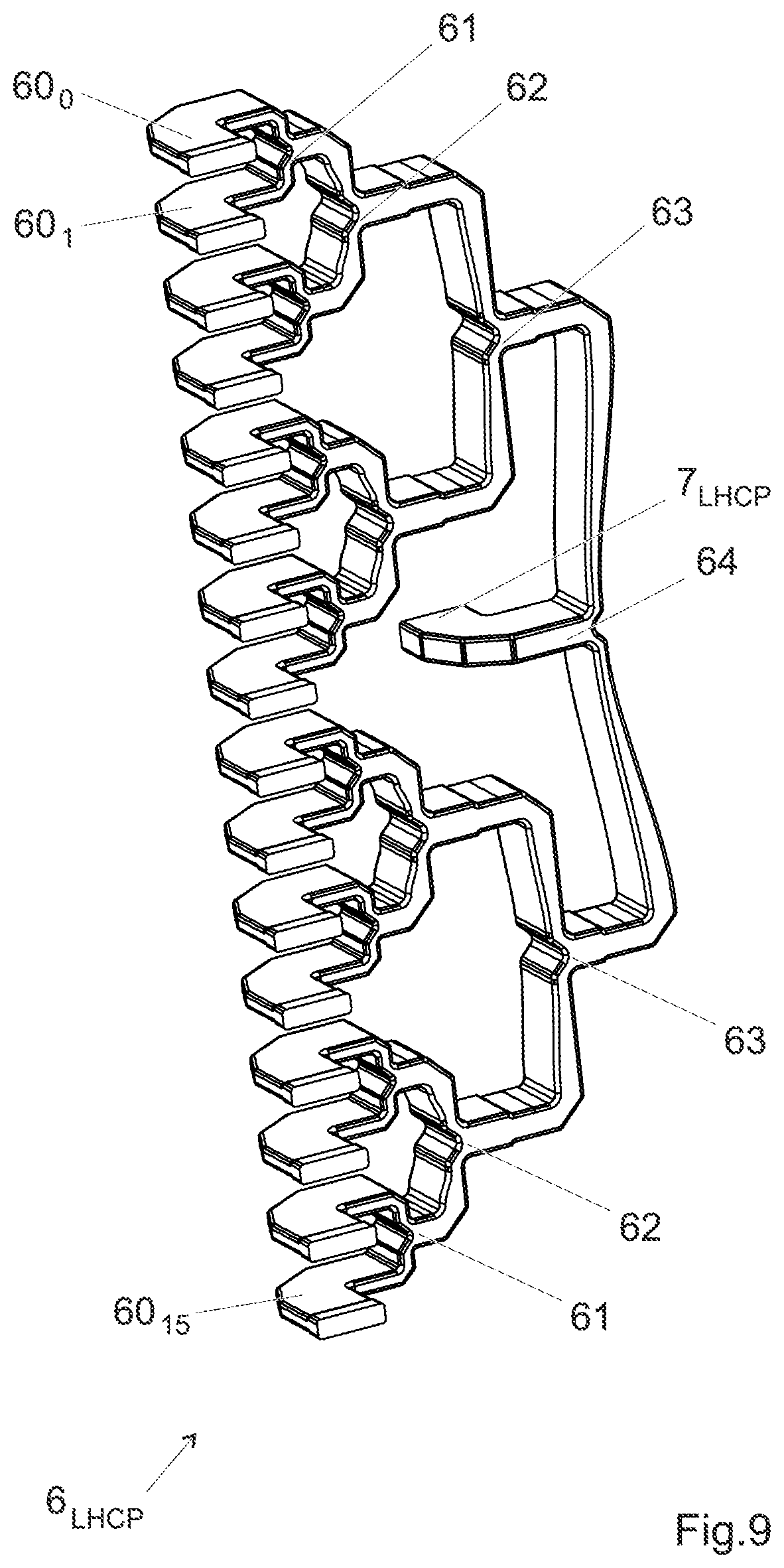 Patent US12562501 Figure 8 – Dual-polarization antenna