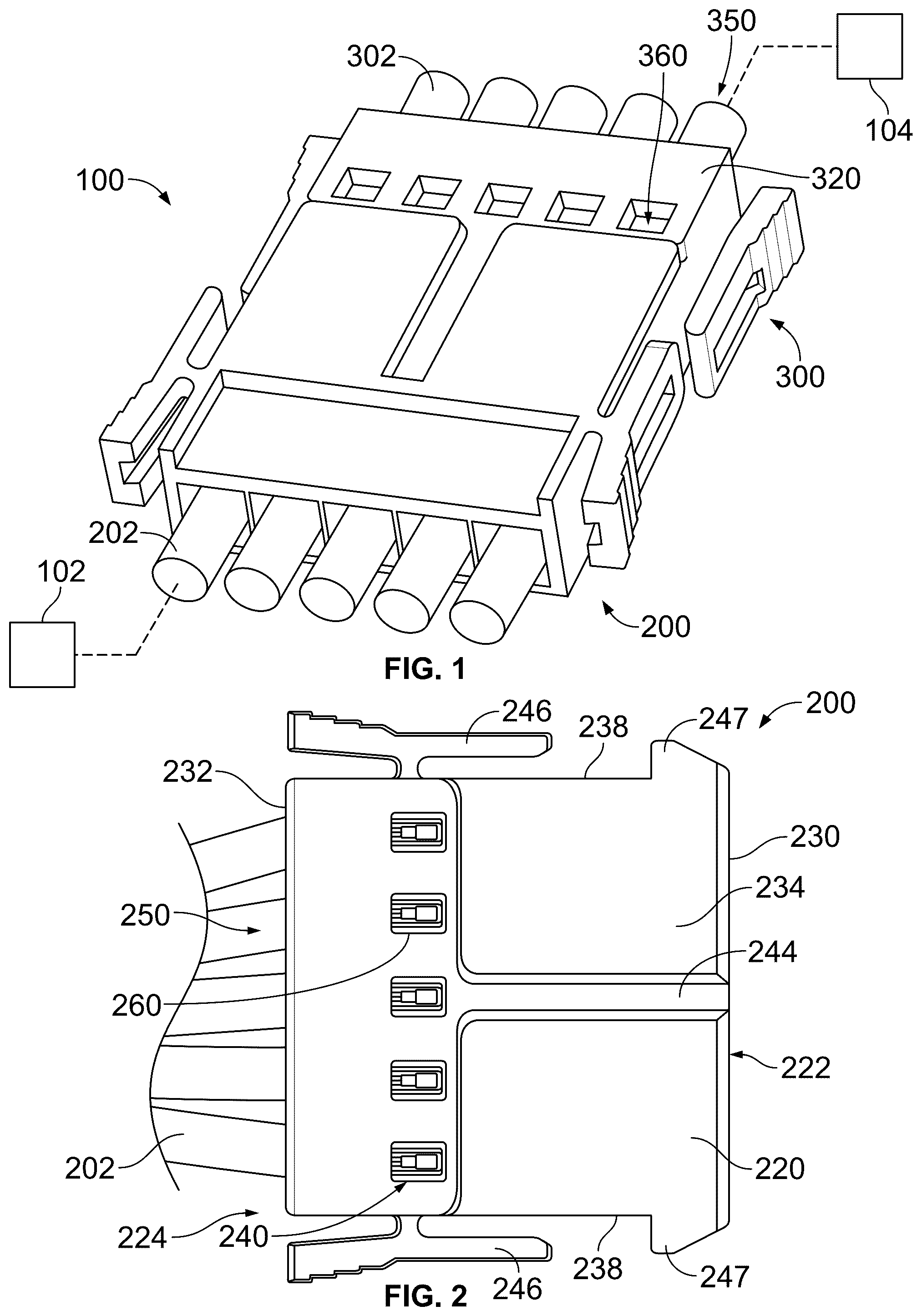 Patent US12562507 Figure 1 – Direct wire terminal assembly