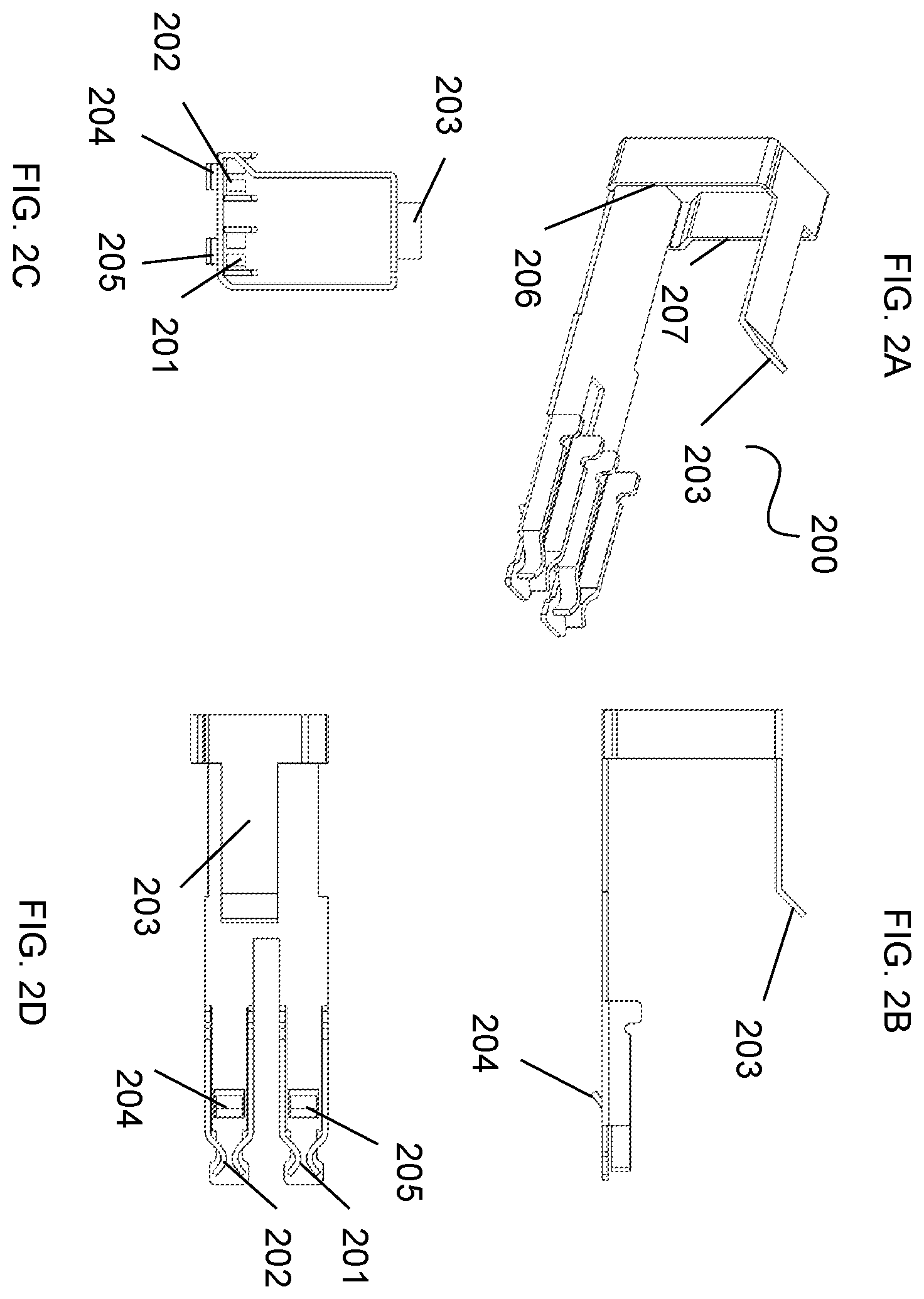 Patent US12562509 Figure 3 – Electronic connector with integrated dual sense terminal device