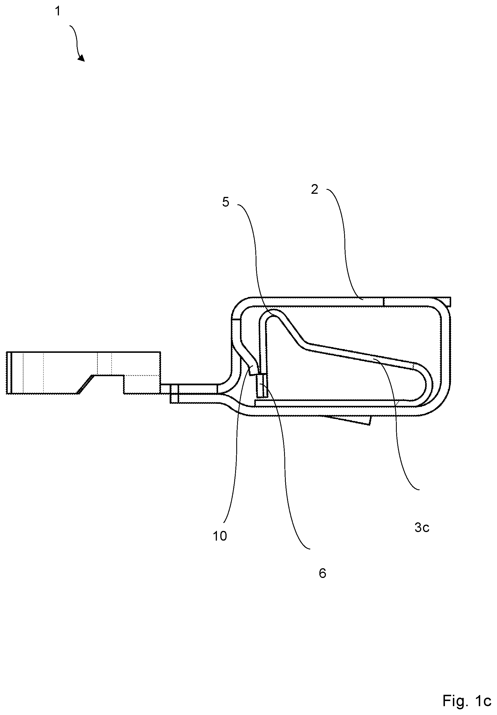Patent US12562510 Figure 3 – Bus bar piece and clamping spring configuration for a conductor connection terminal