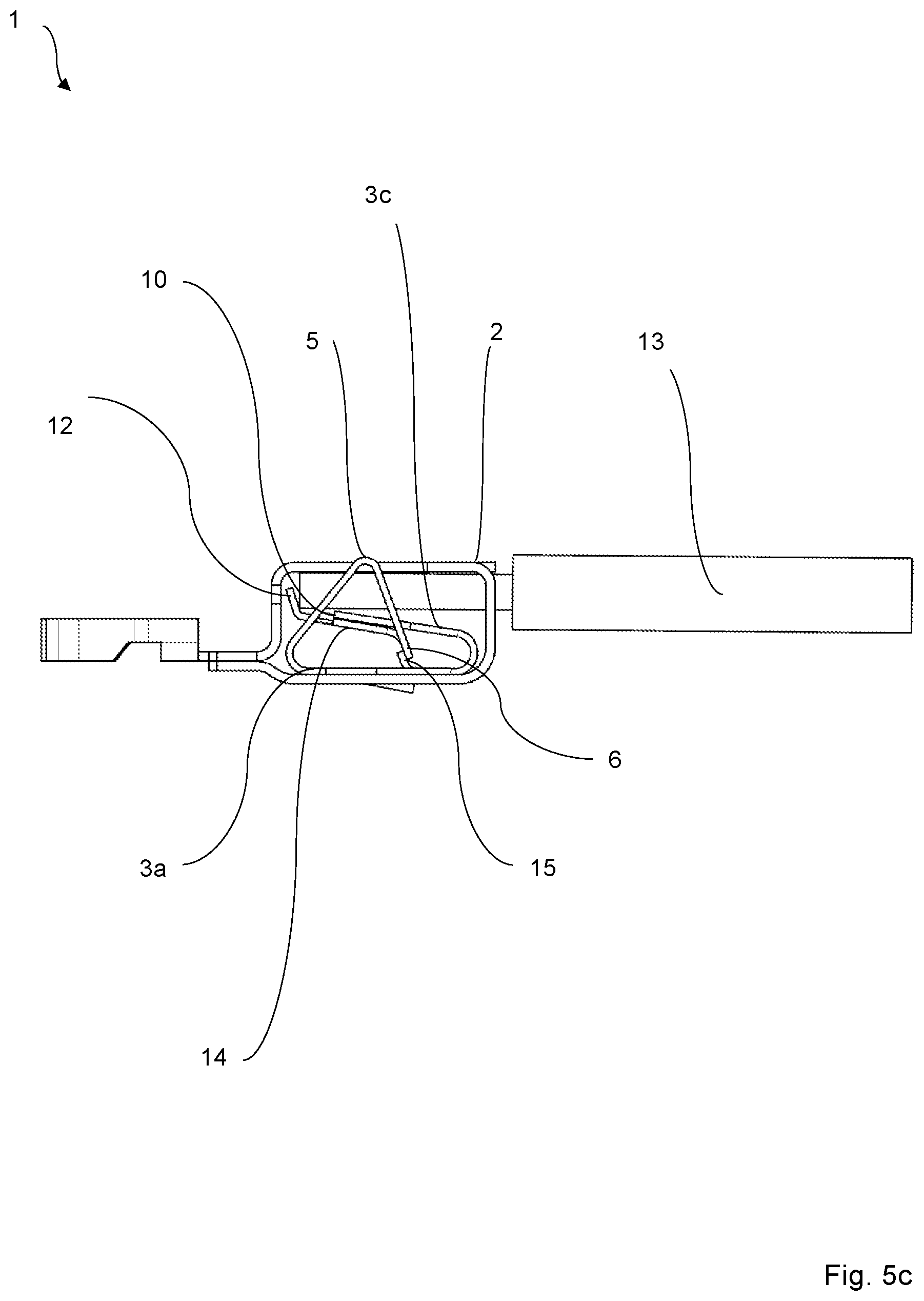 Patent US12562510 Figure 13 – Bus bar piece and clamping spring configuration for a conductor connection terminal