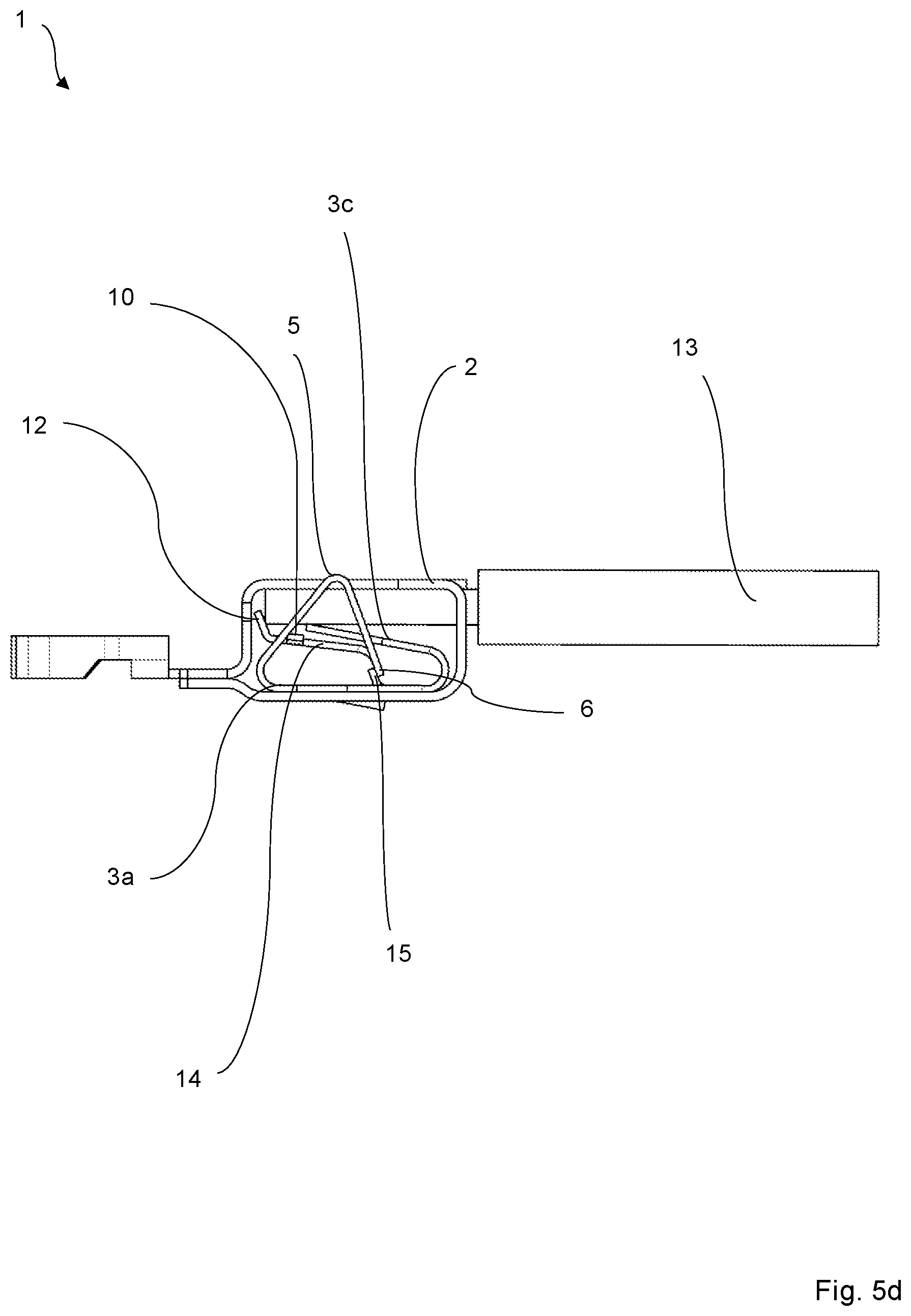 Patent US12562510 Figure 14 – Bus bar piece and clamping spring configuration for a conductor connection terminal