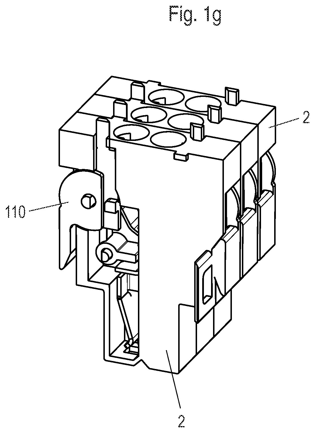 Patent US12562517 Figure 3 – Plug-in terminal, plug connector and row of plug connectors