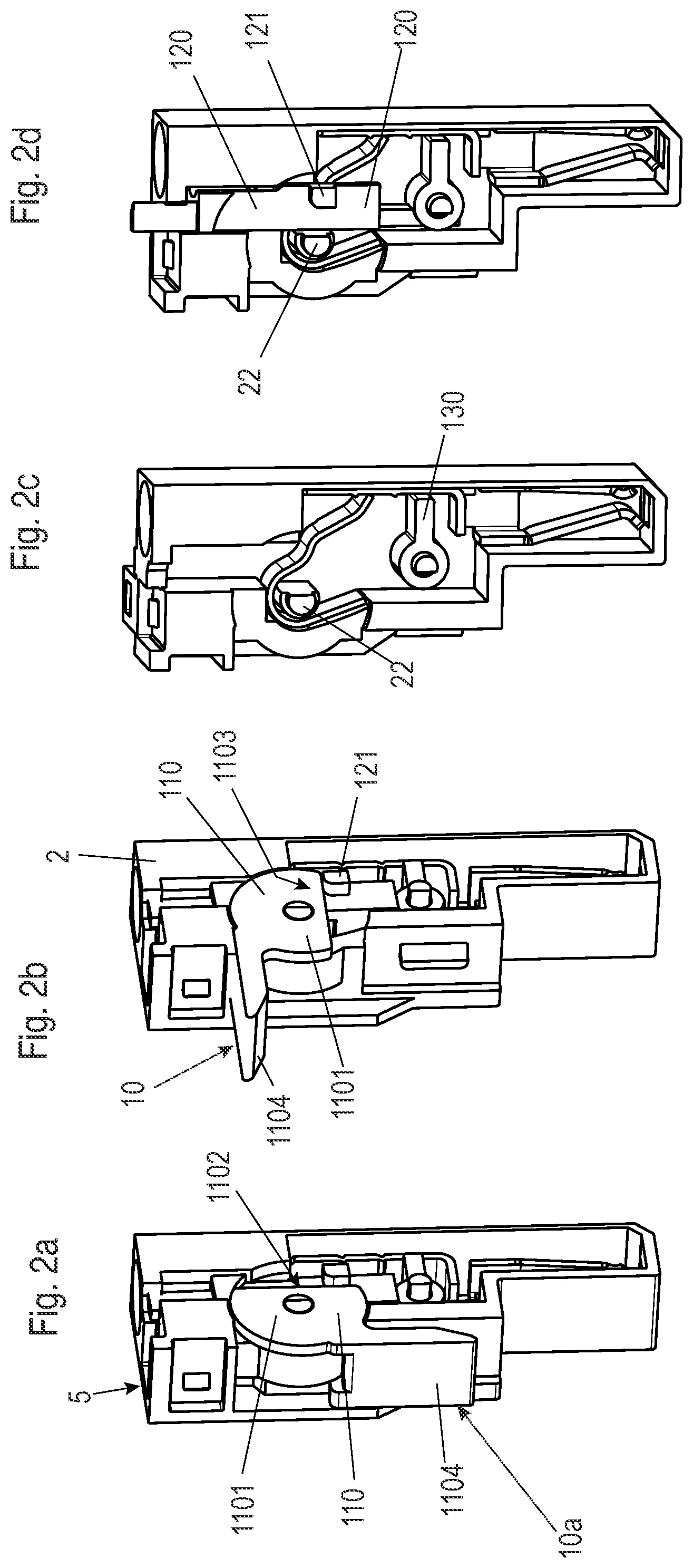 Patent US12562517 Figure 4 – Plug-in terminal, plug connector and row of plug connectors