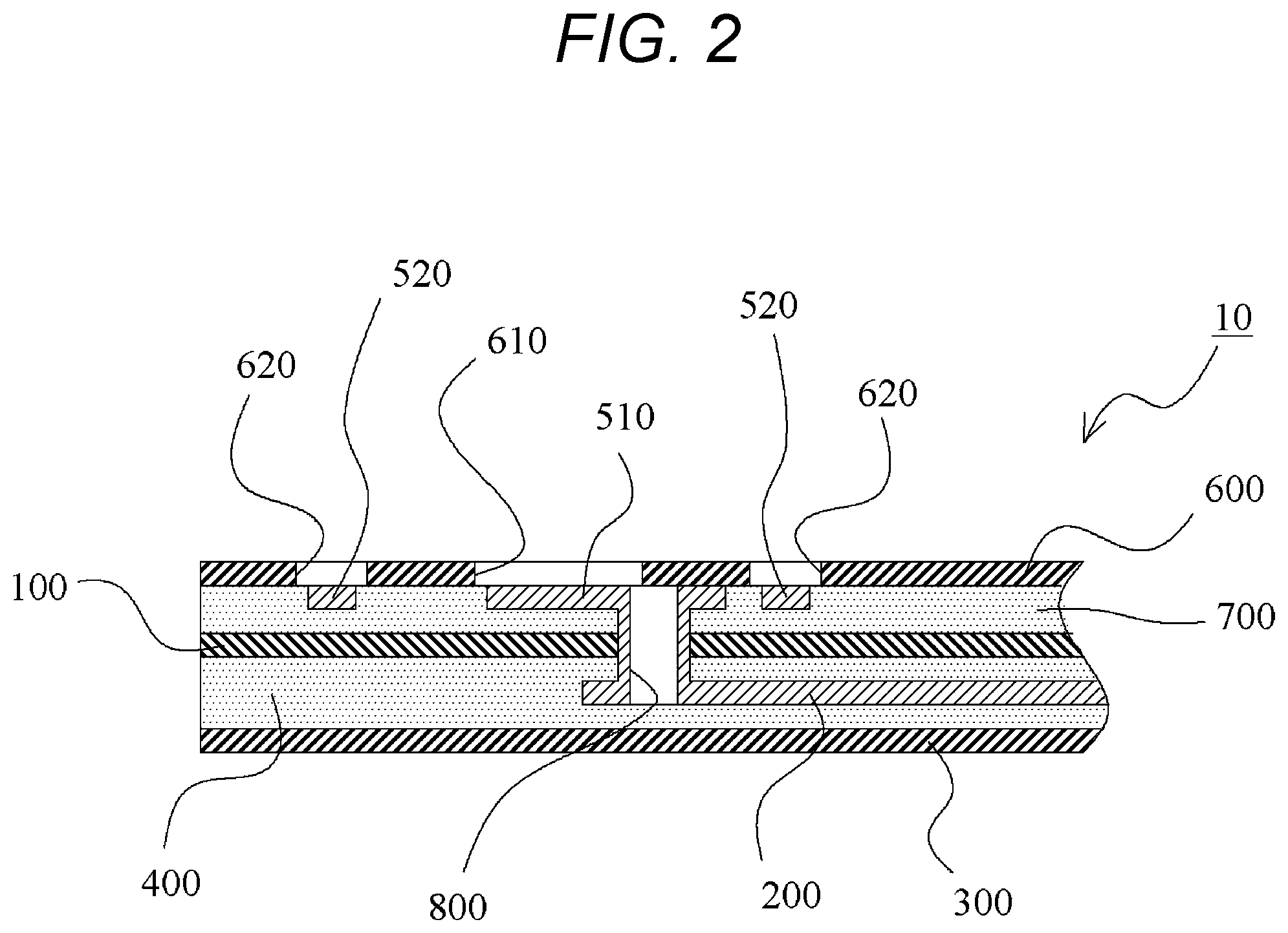 Patent US12562518 Figure 2 – Flexible printed circuit connection structure