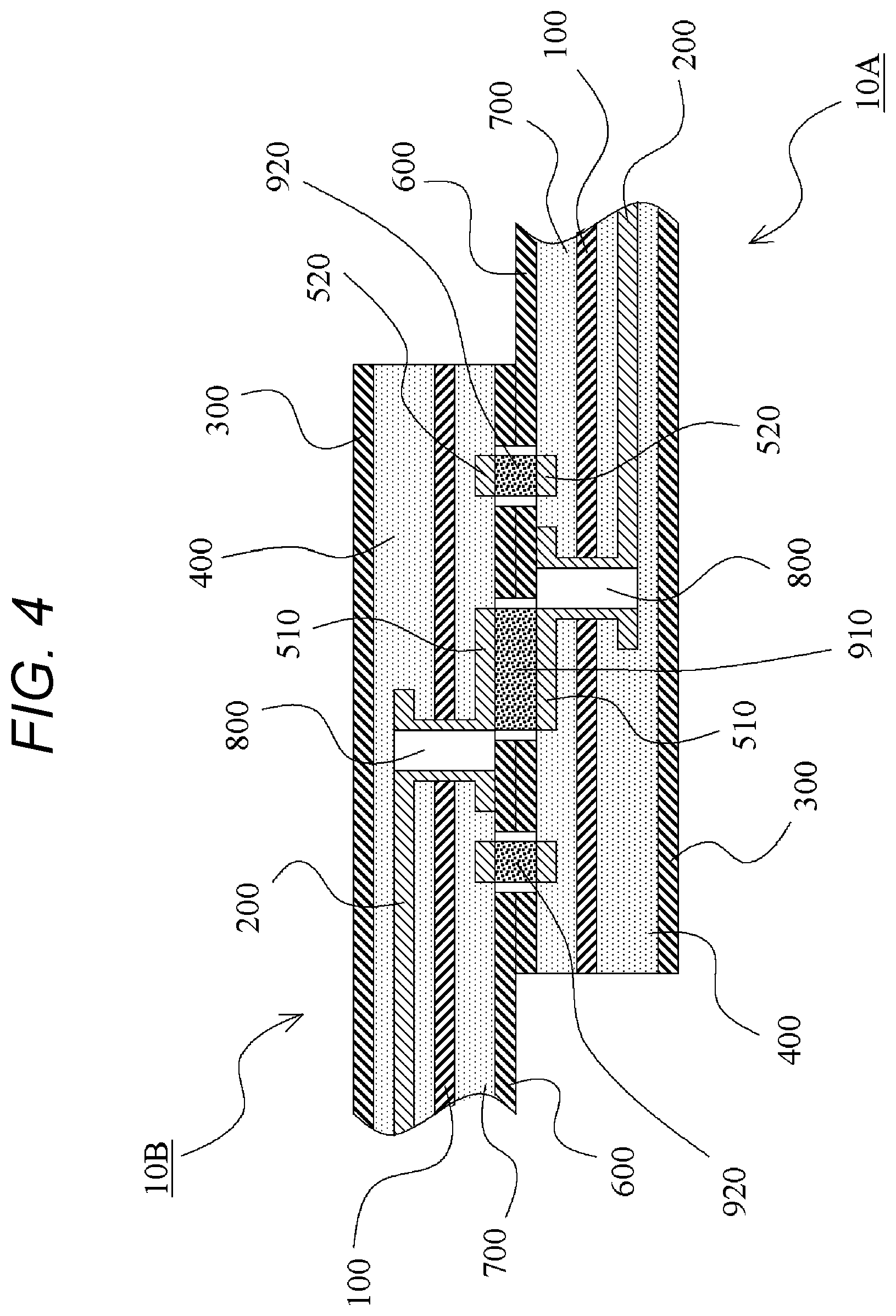 Patent US12562518 Figure 4 – Flexible printed circuit connection structure