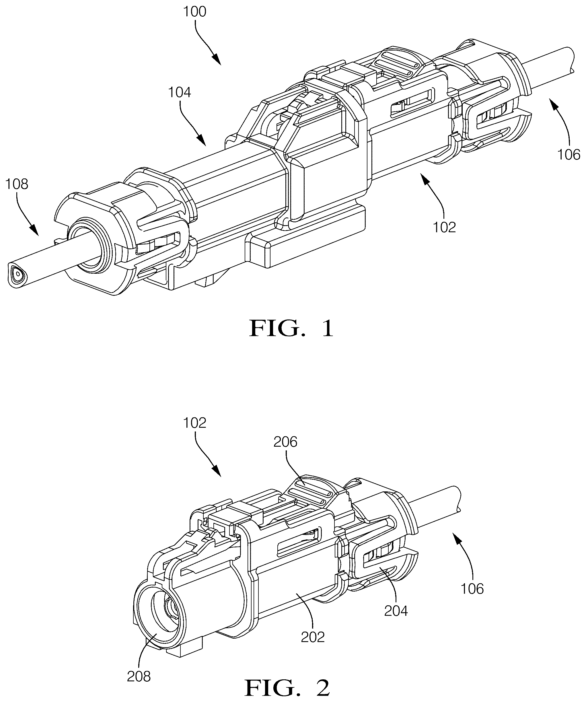 Patent US12562520 Figure 1 – Connector assembly with terminal position assurance and blocking feature