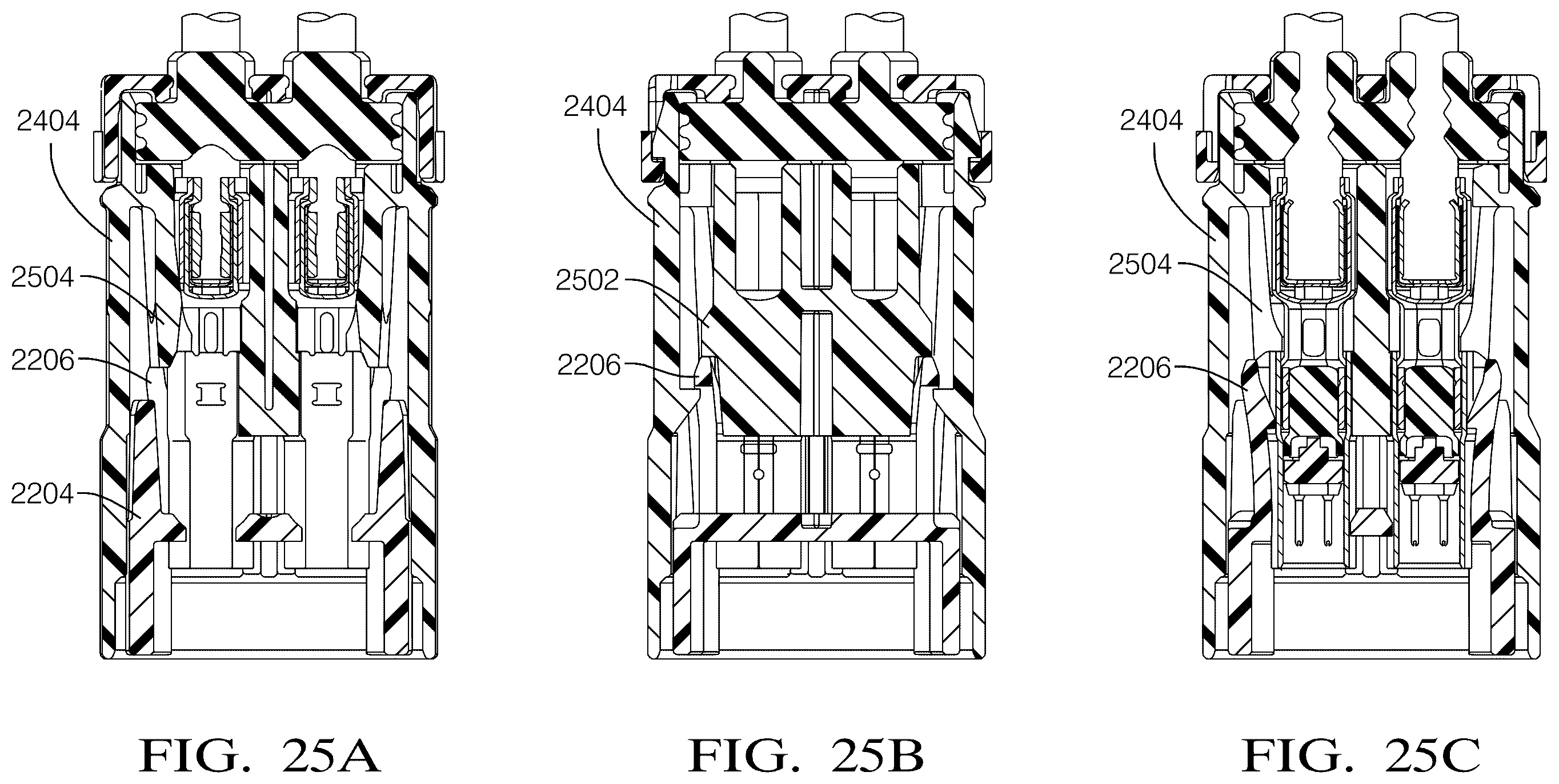 Patent US12562520 Figure 20 – Connector assembly with terminal position assurance and blocking feature