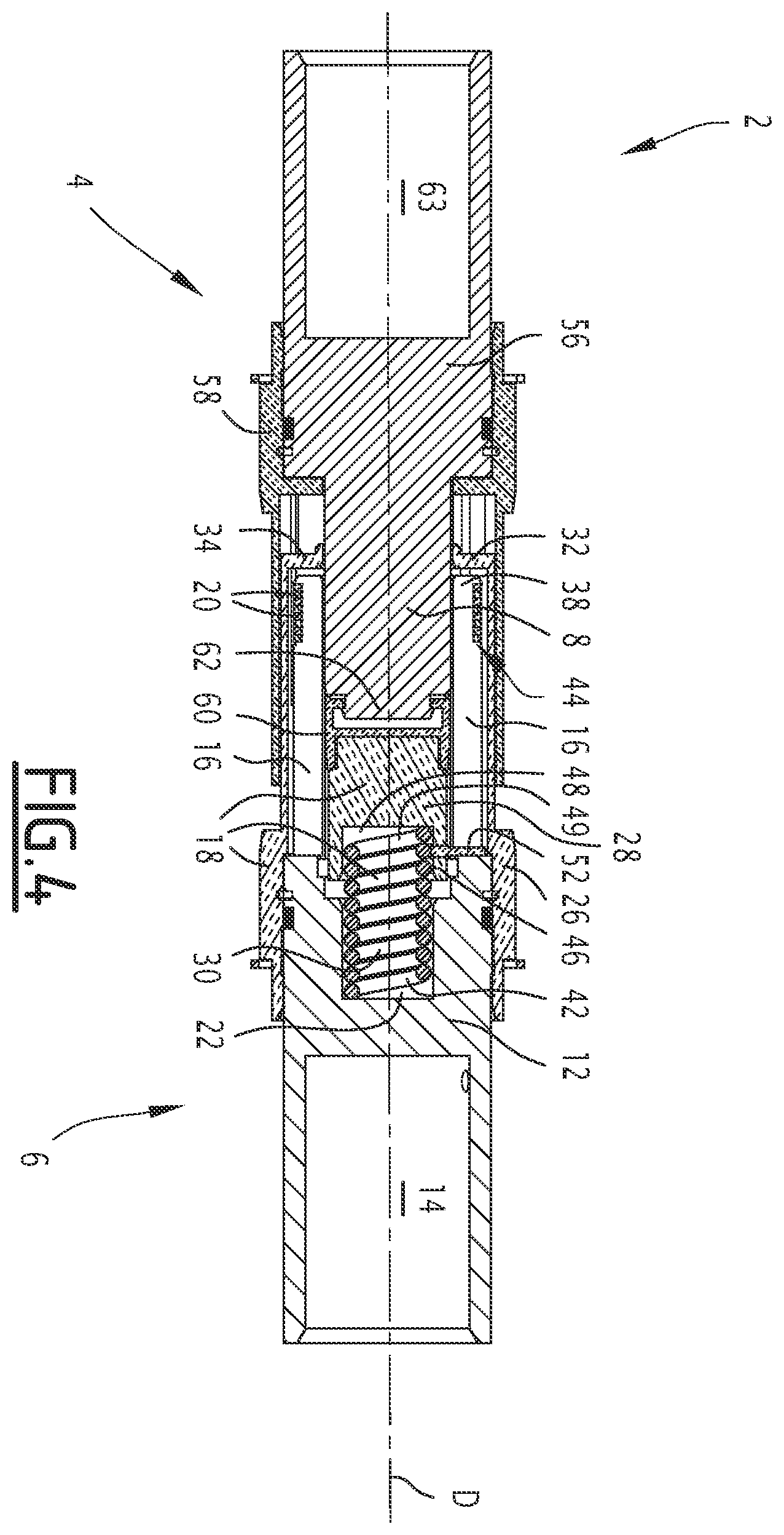 Patent US12562522 Figure 4 – Electrical connector comprising a user protective system