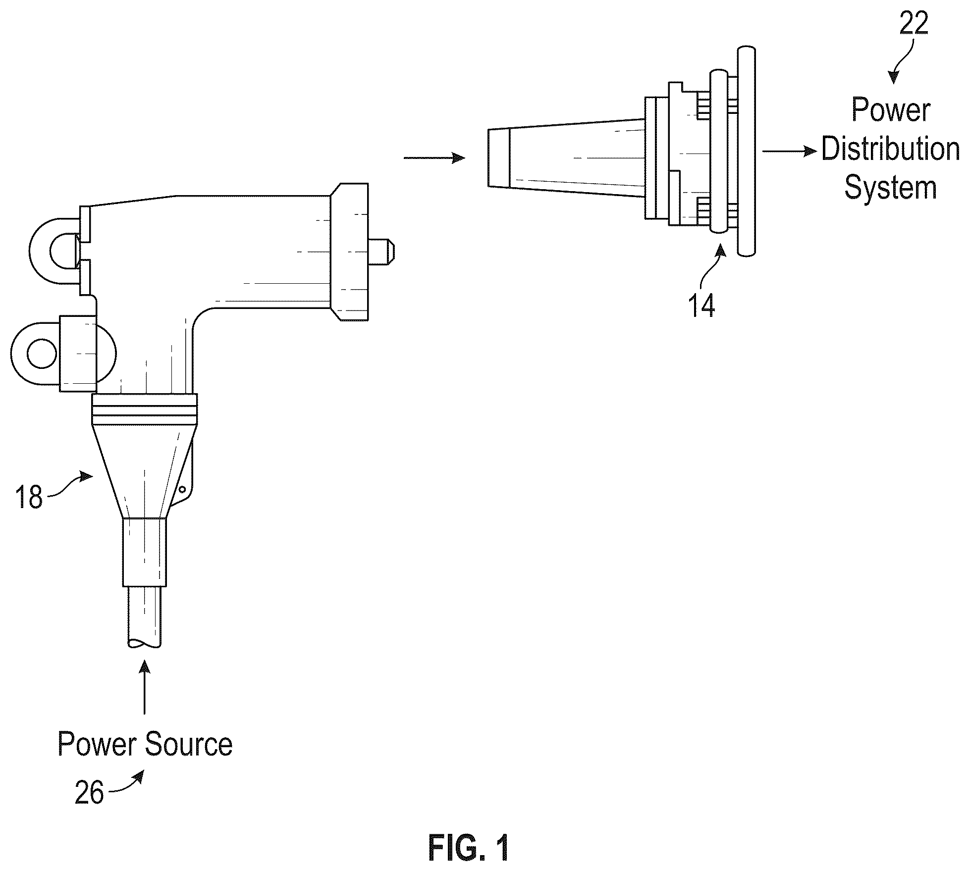 Patent US12562525 Figure 1 – Loadbreak assembly