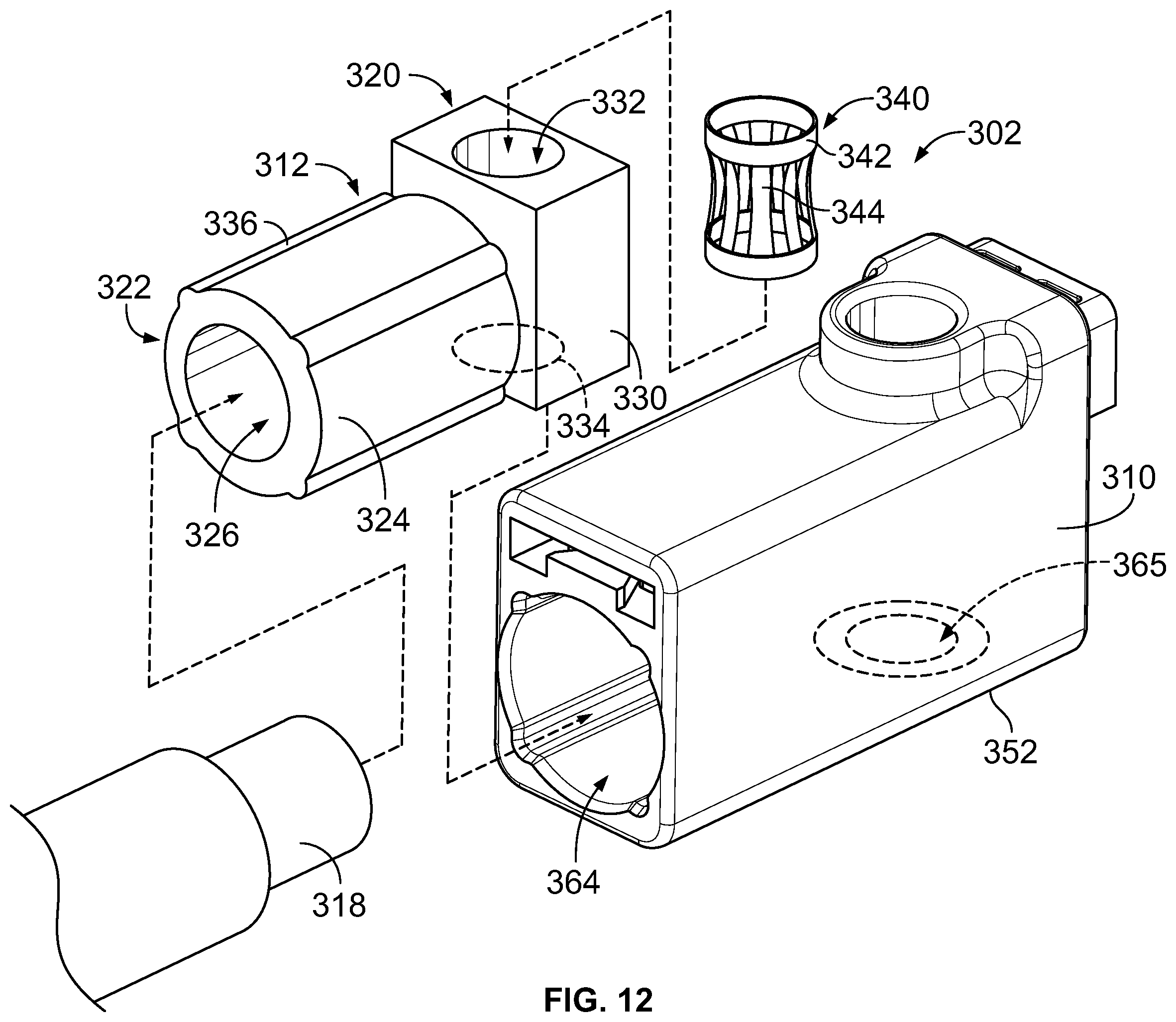 Patent US12562527 Figure 10 – Socket connector for a connector system having a latch for latching to a pin coupled to the socket connector