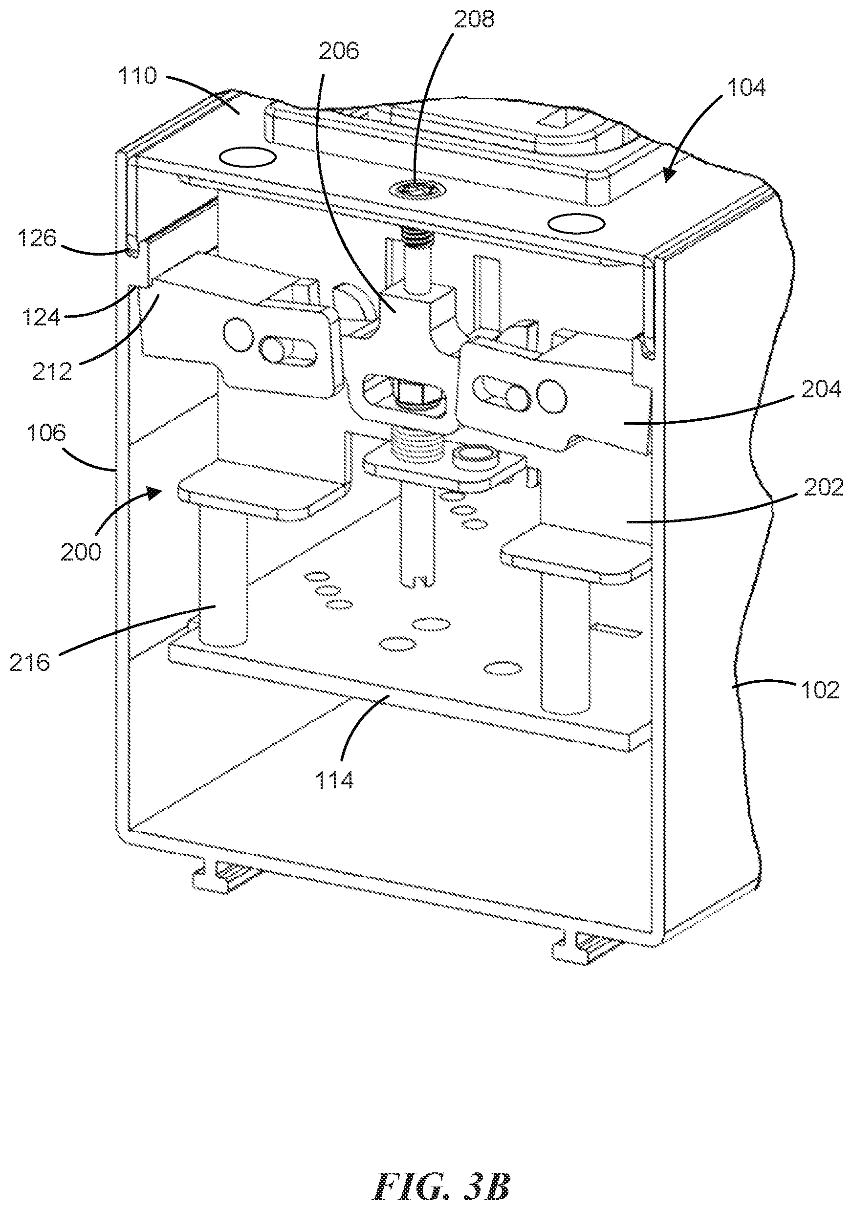 Patent US12562528 Figure 4 – Outlet module mounting mechanism and power distribution unit incorporating the same