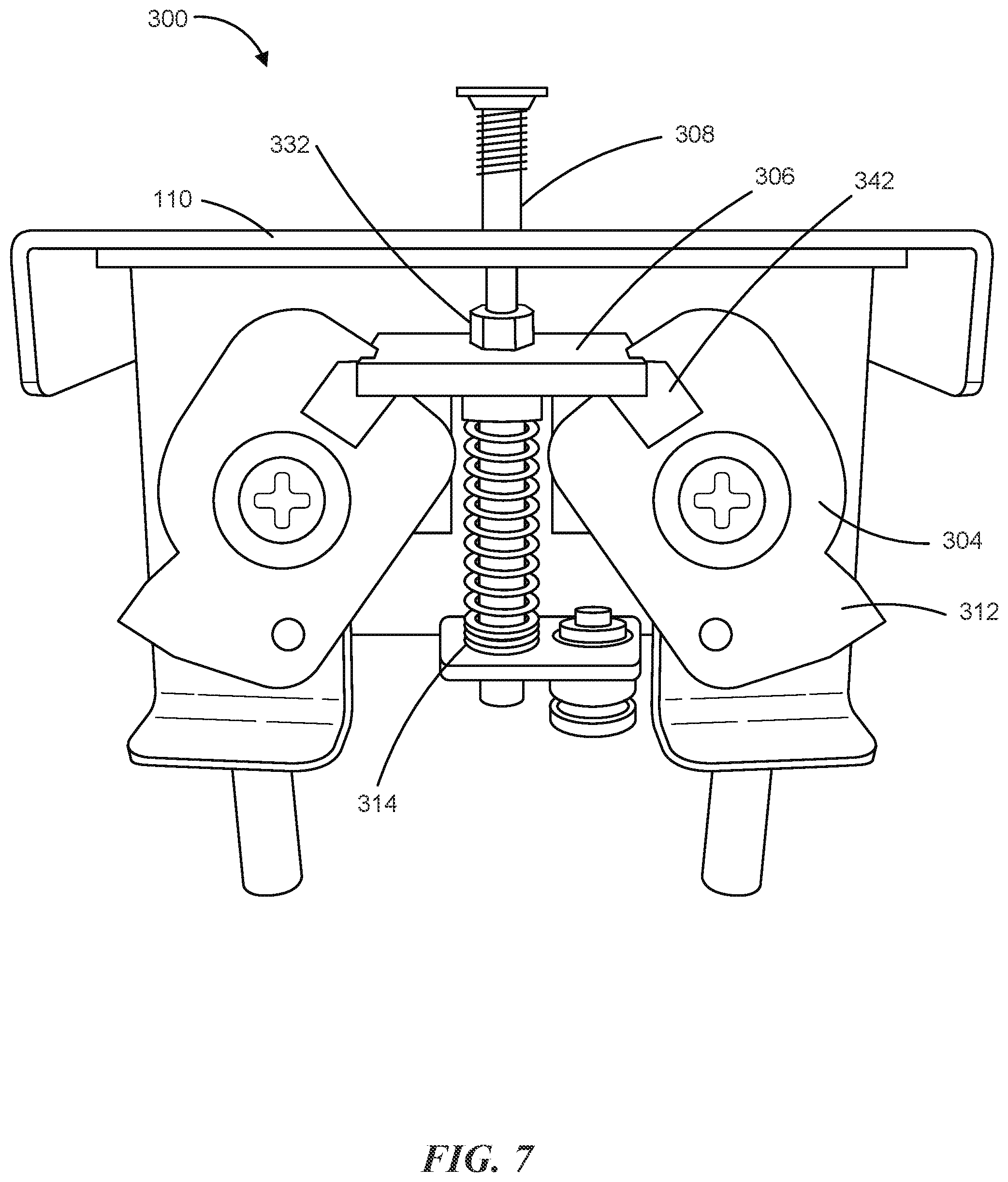 Patent US12562528 Figure 8 – Outlet module mounting mechanism and power distribution unit incorporating the same