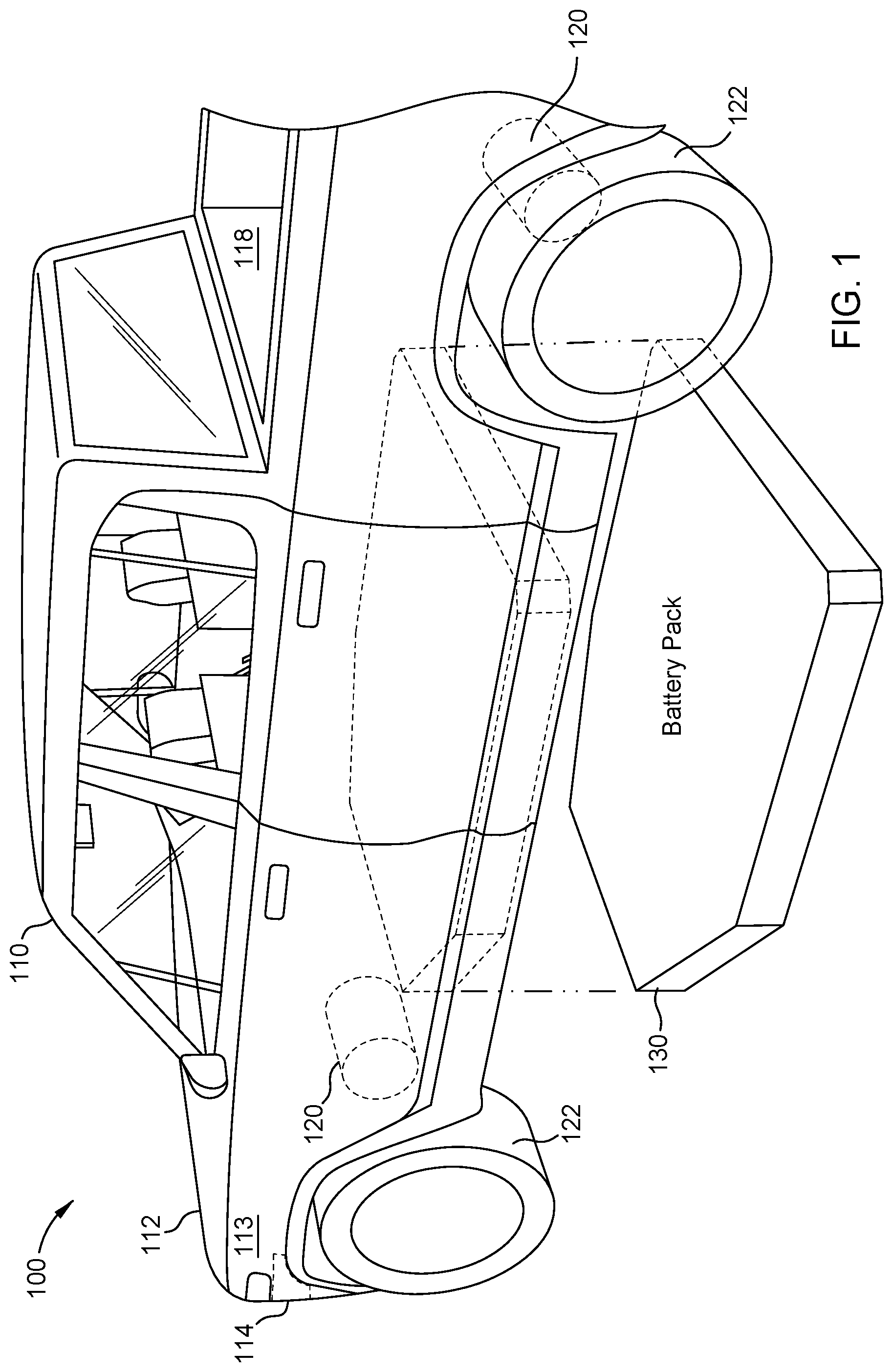 Patent US12562529 Figure 1 – Charging connector release mechanism