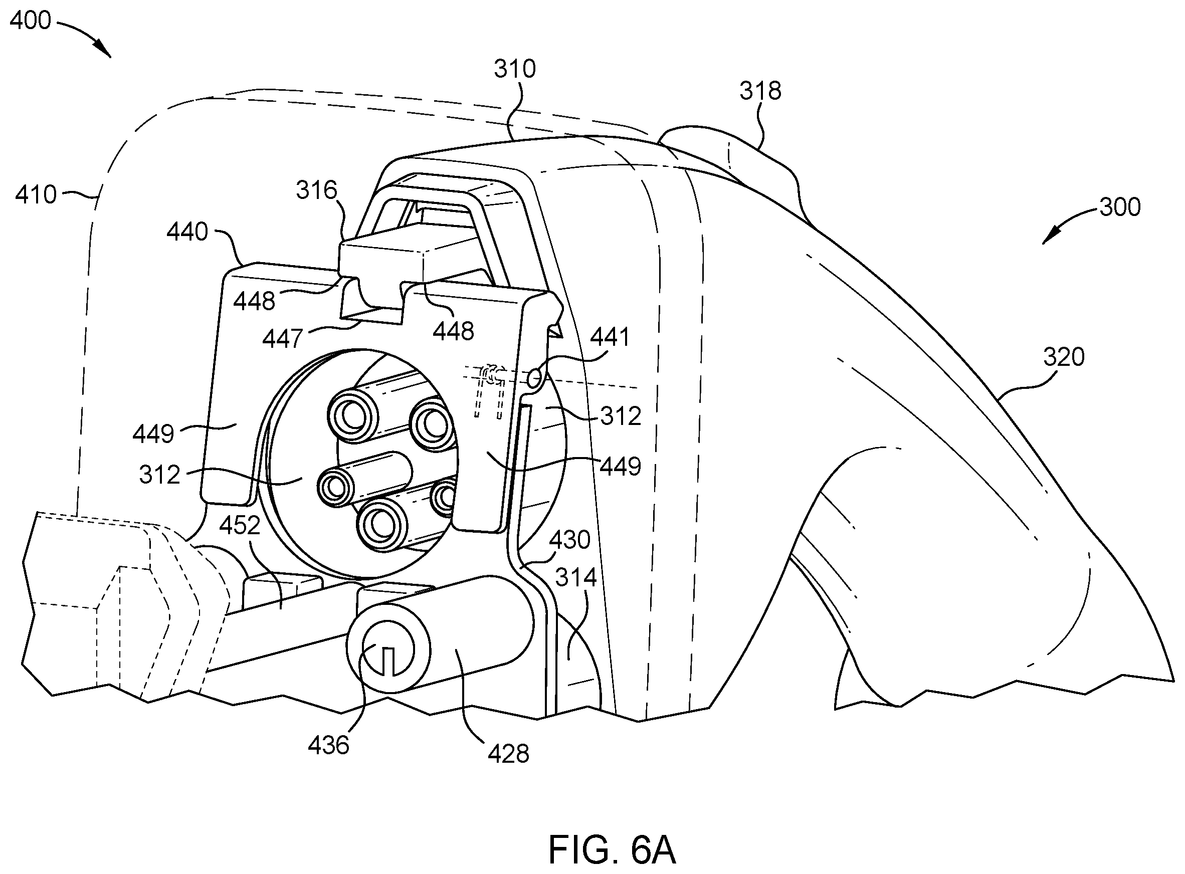 Patent US12562529 Figure 8 – Charging connector release mechanism