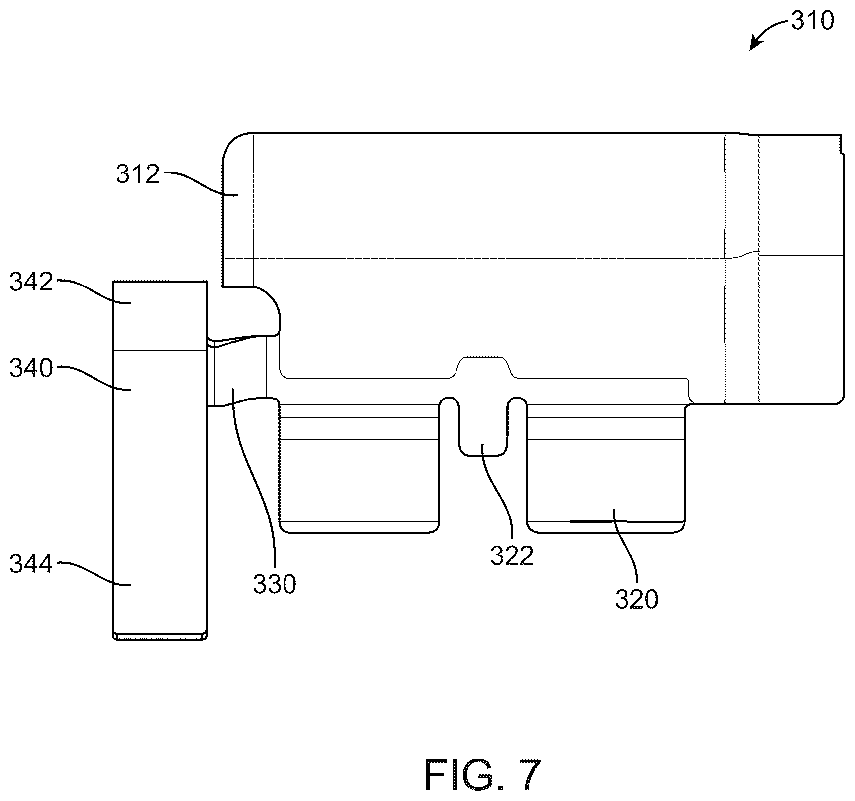 Patent US12562531 Figure 7 – EMI shield for simplified connector manufacturing